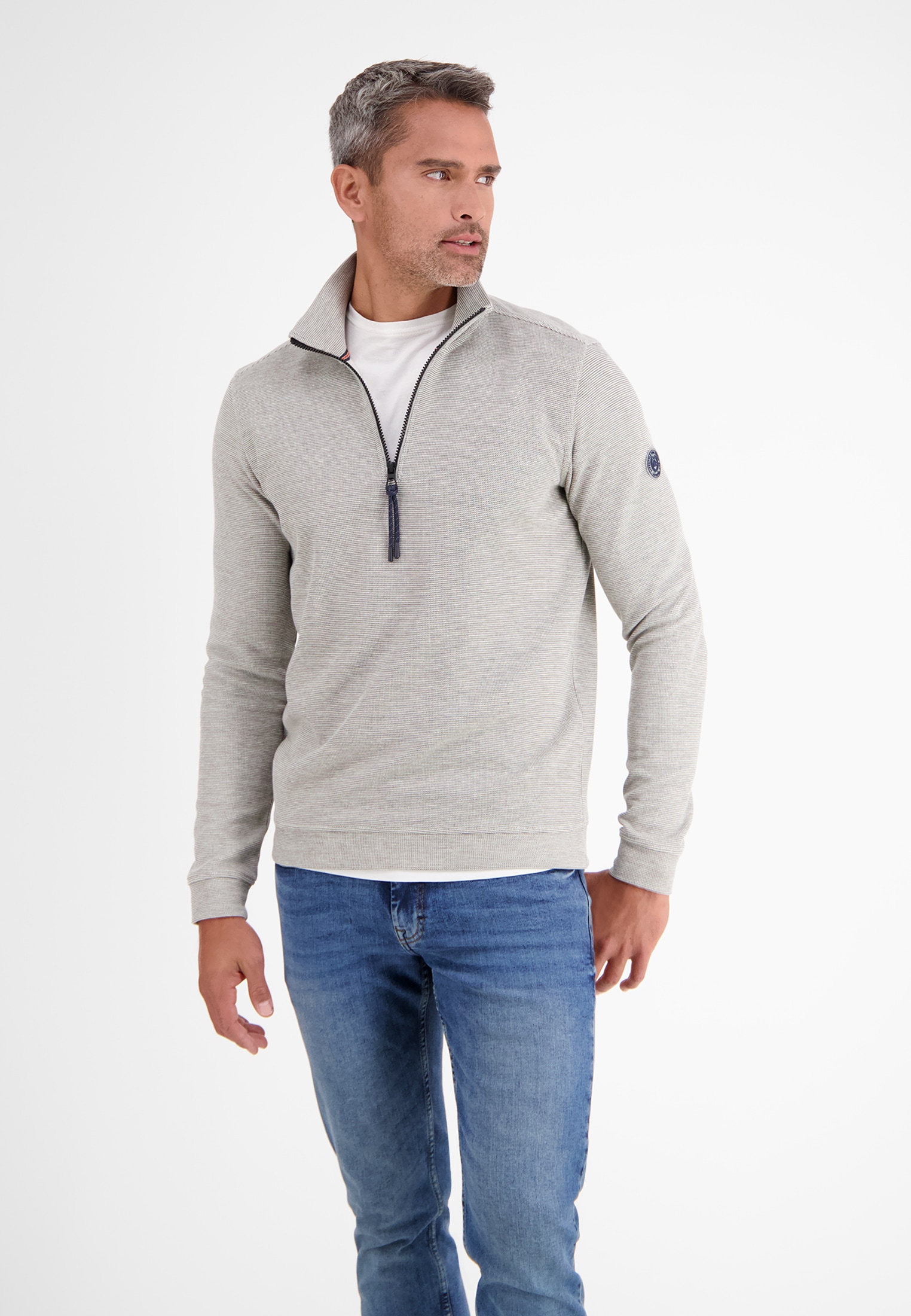 LERROS Sweatshirt »LERROS Sweat-Troyer *Selanik*« von Lerros