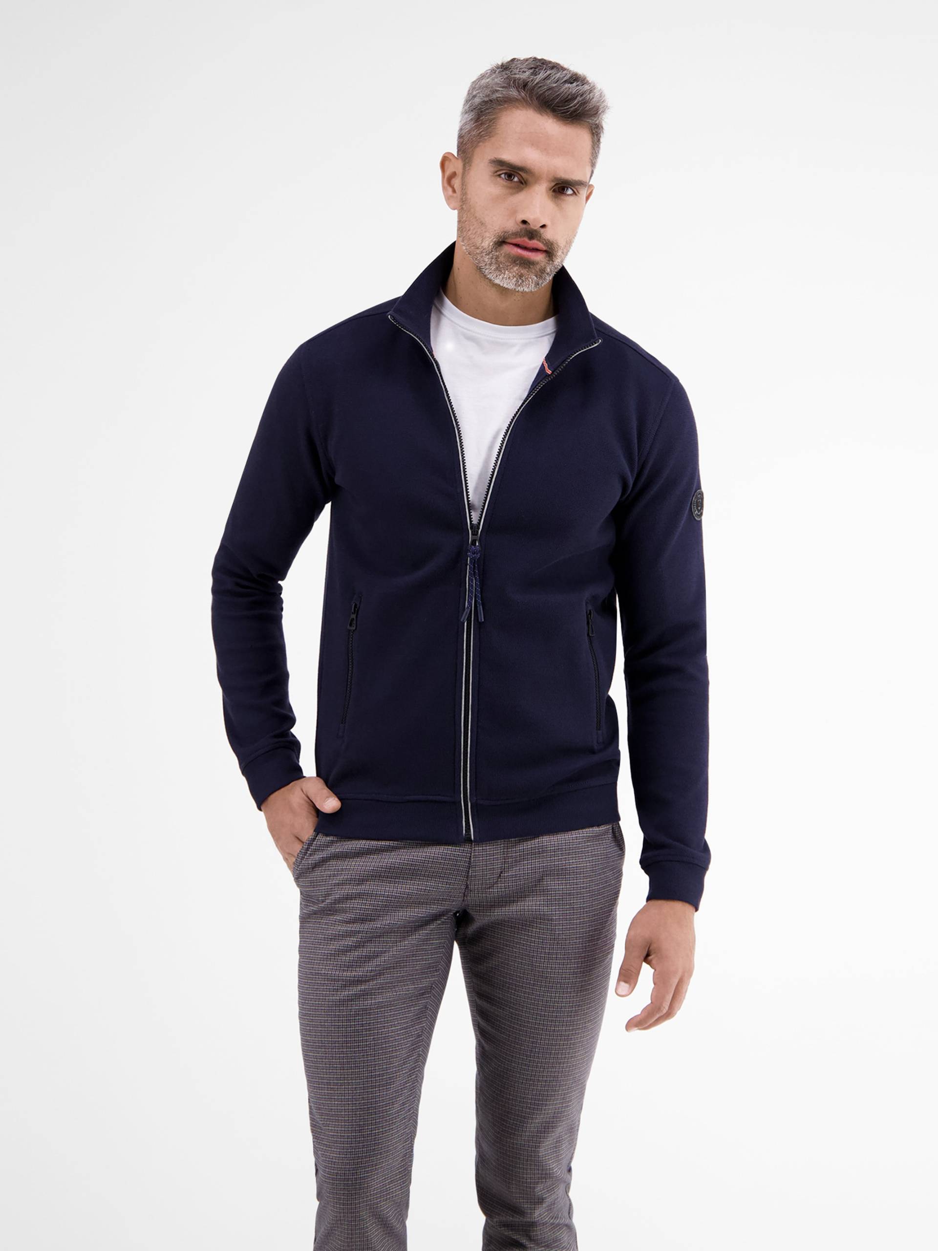 LERROS Sweatshirt »LERROS Sweatjacke in Ripp-Qualität« von Lerros