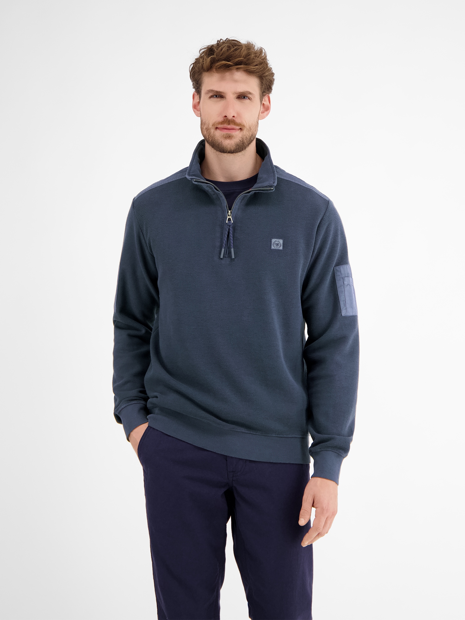LERROS Sweatshirt »LERROS Sweattroyer in Zig-Zag-Struktur« LERROS Sweatshirt »LERROS Sweattroyer in Zig-Zag-Struktur« von Lerros