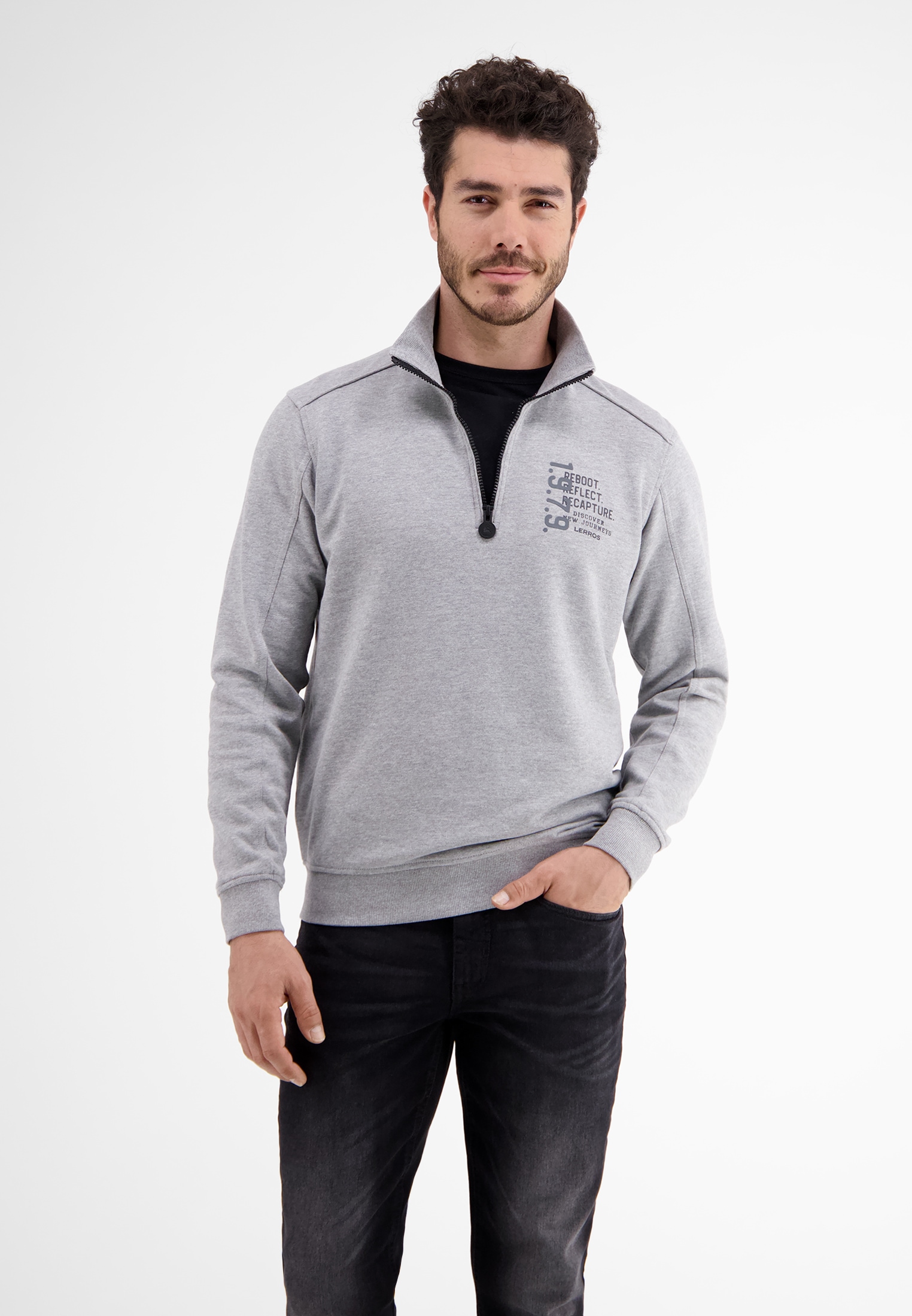 LERROS Sweatshirt »LERROS Troyer-Style in bester Sweatqualität« von Lerros