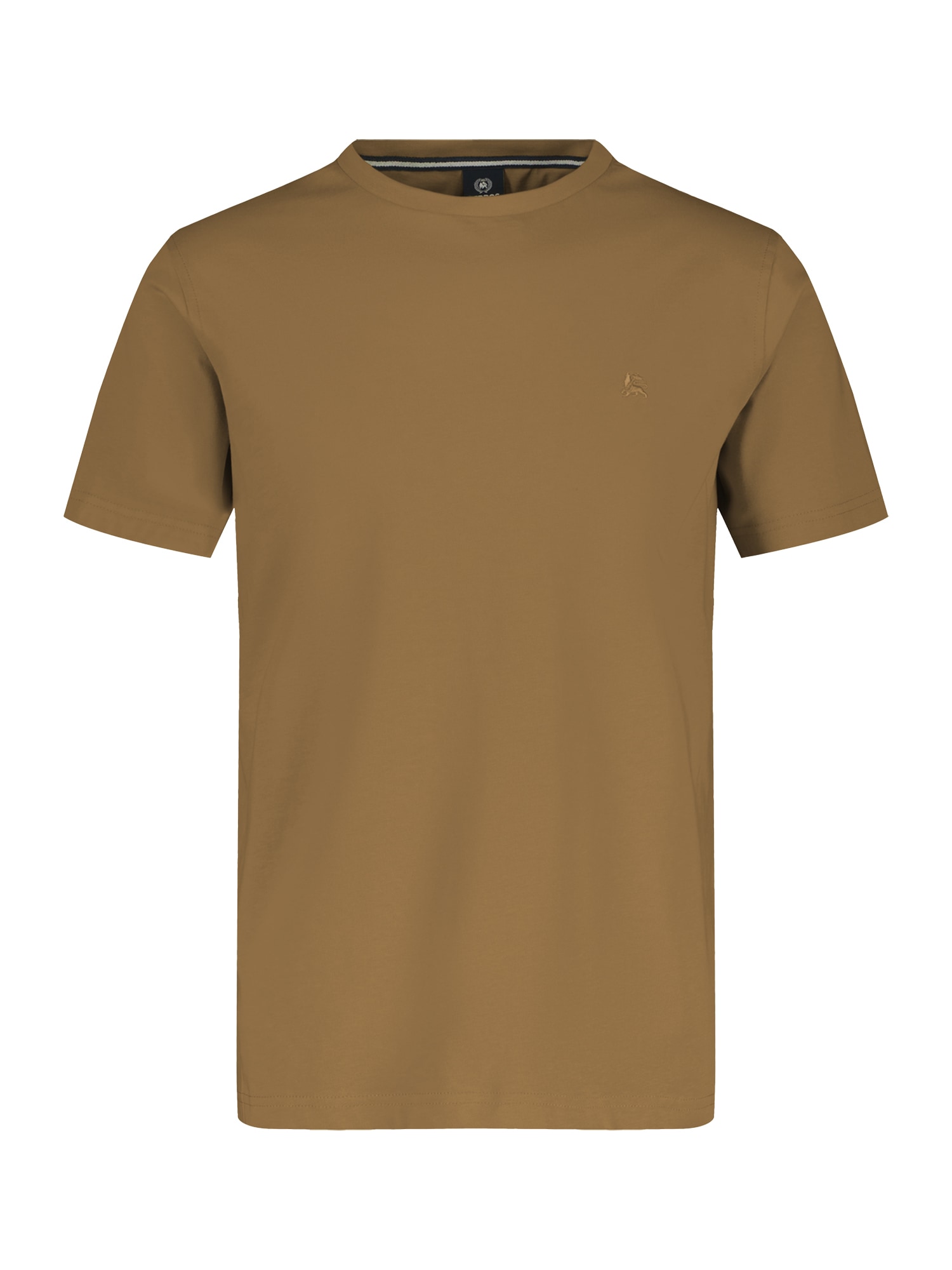 LERROS T-Shirt »LERROS Basic T-Shirt mit Logostitch, unifarben« von Lerros