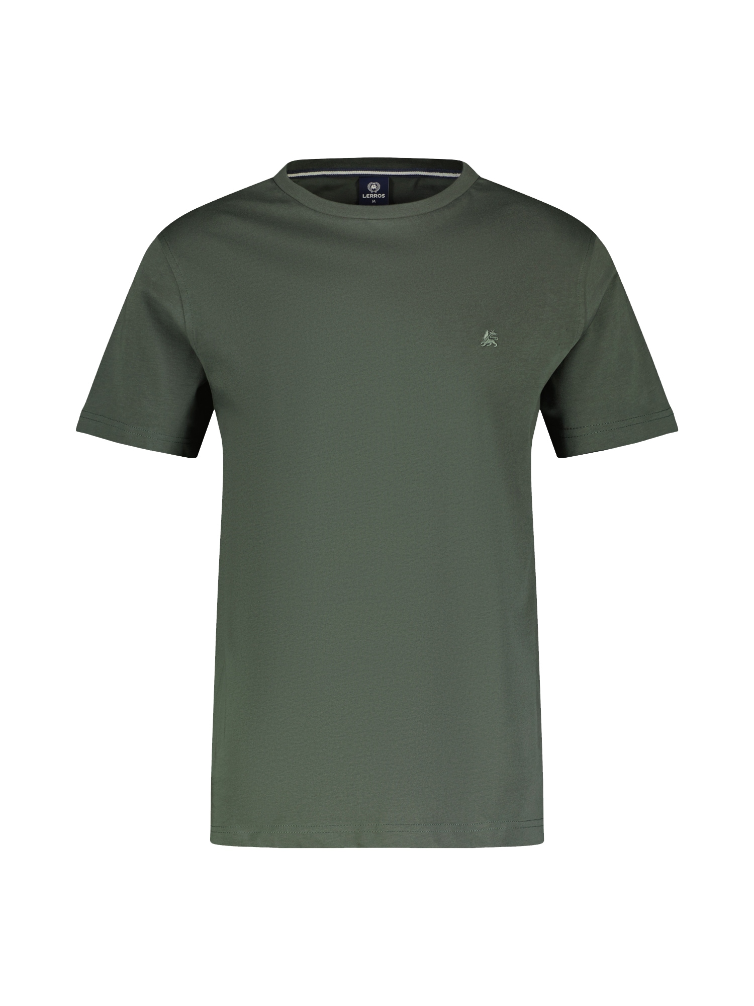 LERROS T-Shirt »LERROS Basic T-Shirt mit Logostitch, unifarben« von Lerros