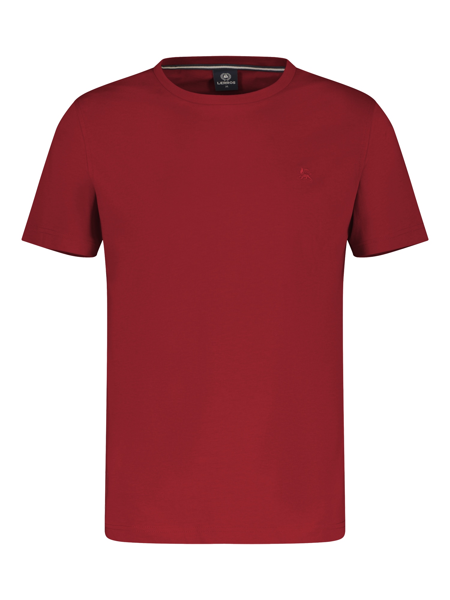 LERROS T-Shirt »LERROS Basic T-Shirt mit Logostitch, unifarben« von Lerros