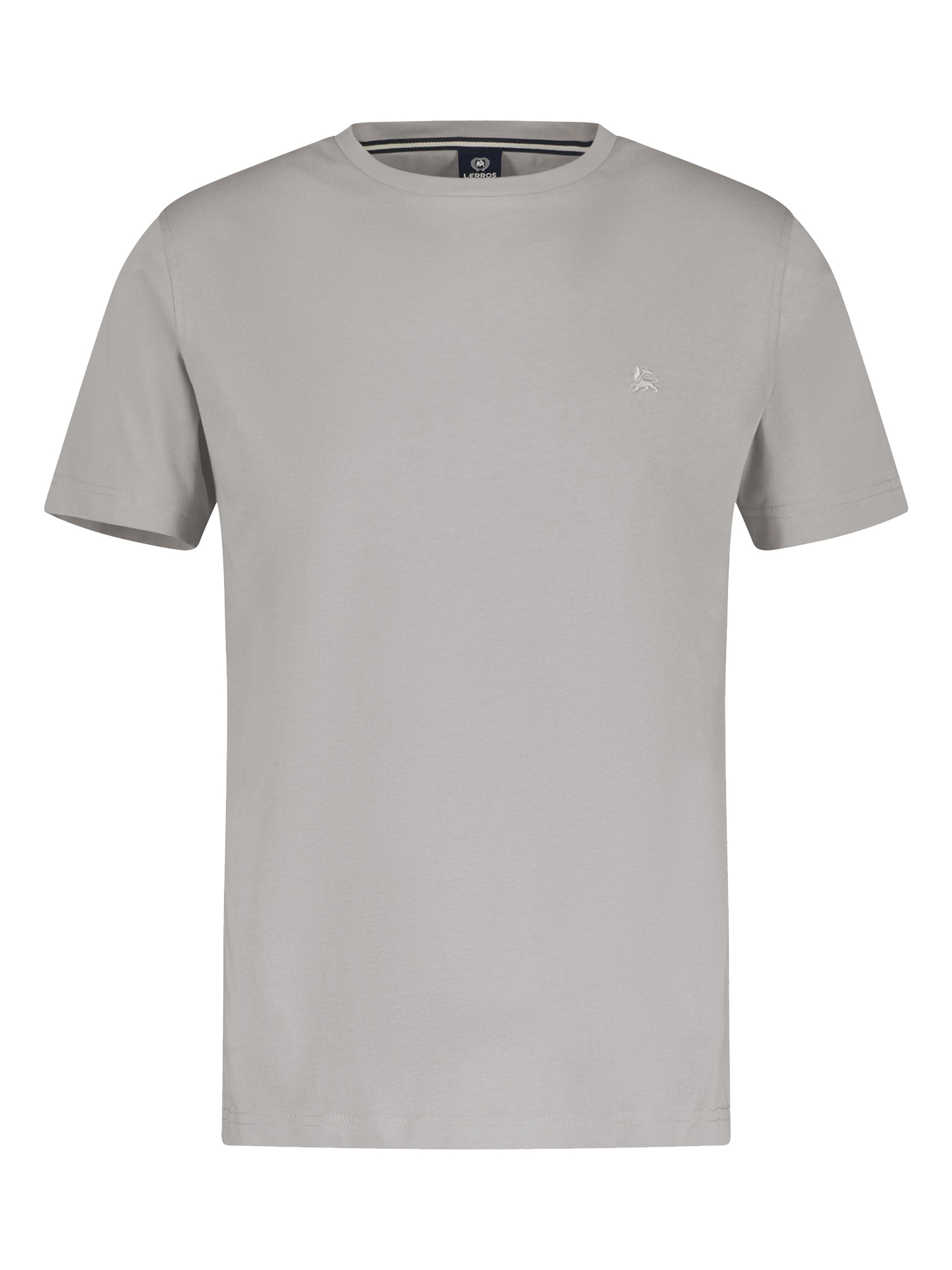 LERROS T-Shirt »LERROS Basic T-Shirt mit Logostitch, unifarben« von Lerros