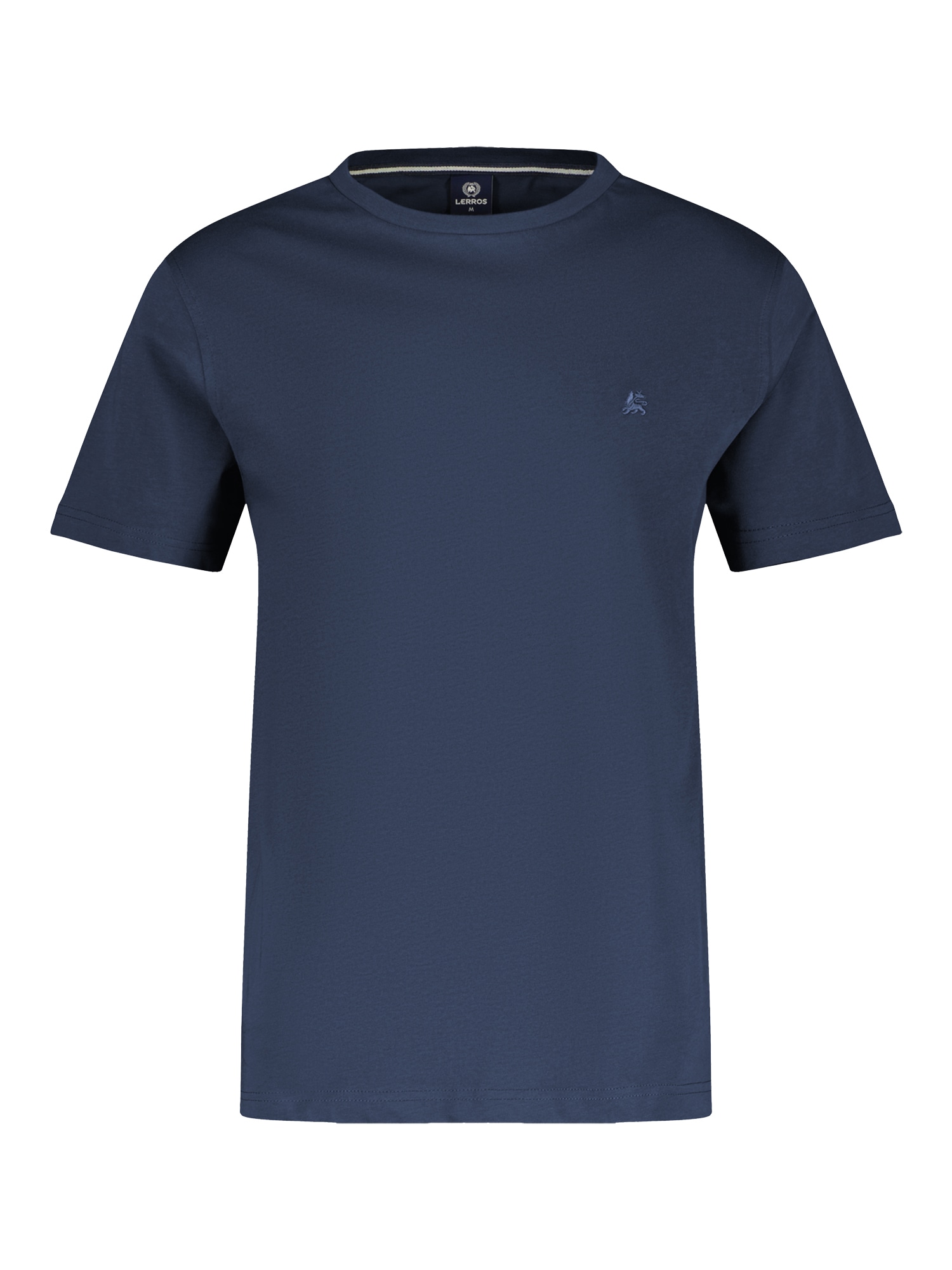 LERROS T-Shirt »LERROS Basic T-Shirt mit Logostitch, unifarben« von Lerros