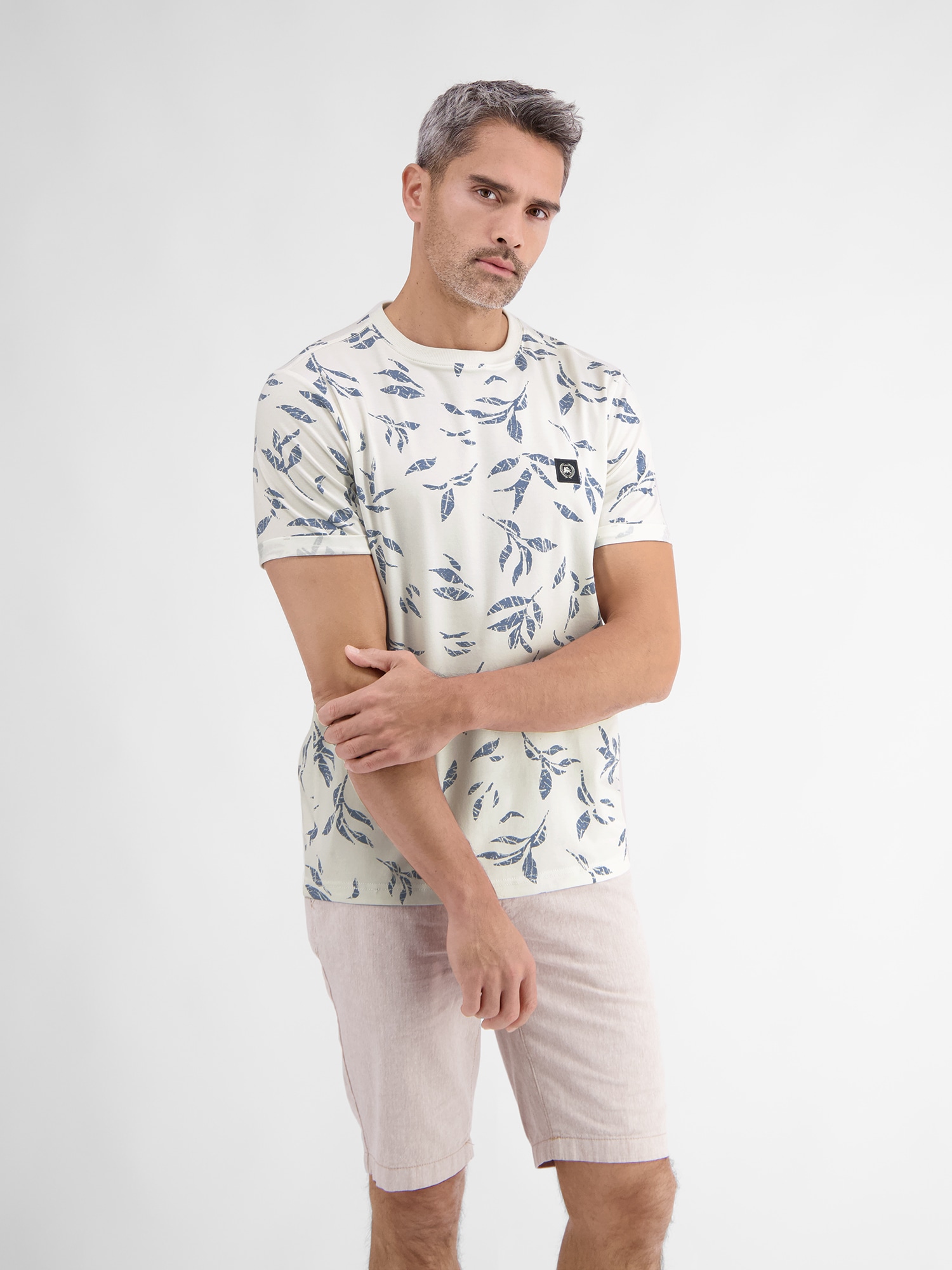 LERROS T-Shirt »LERROS Herren T-Shirt mit floralem Print« von Lerros