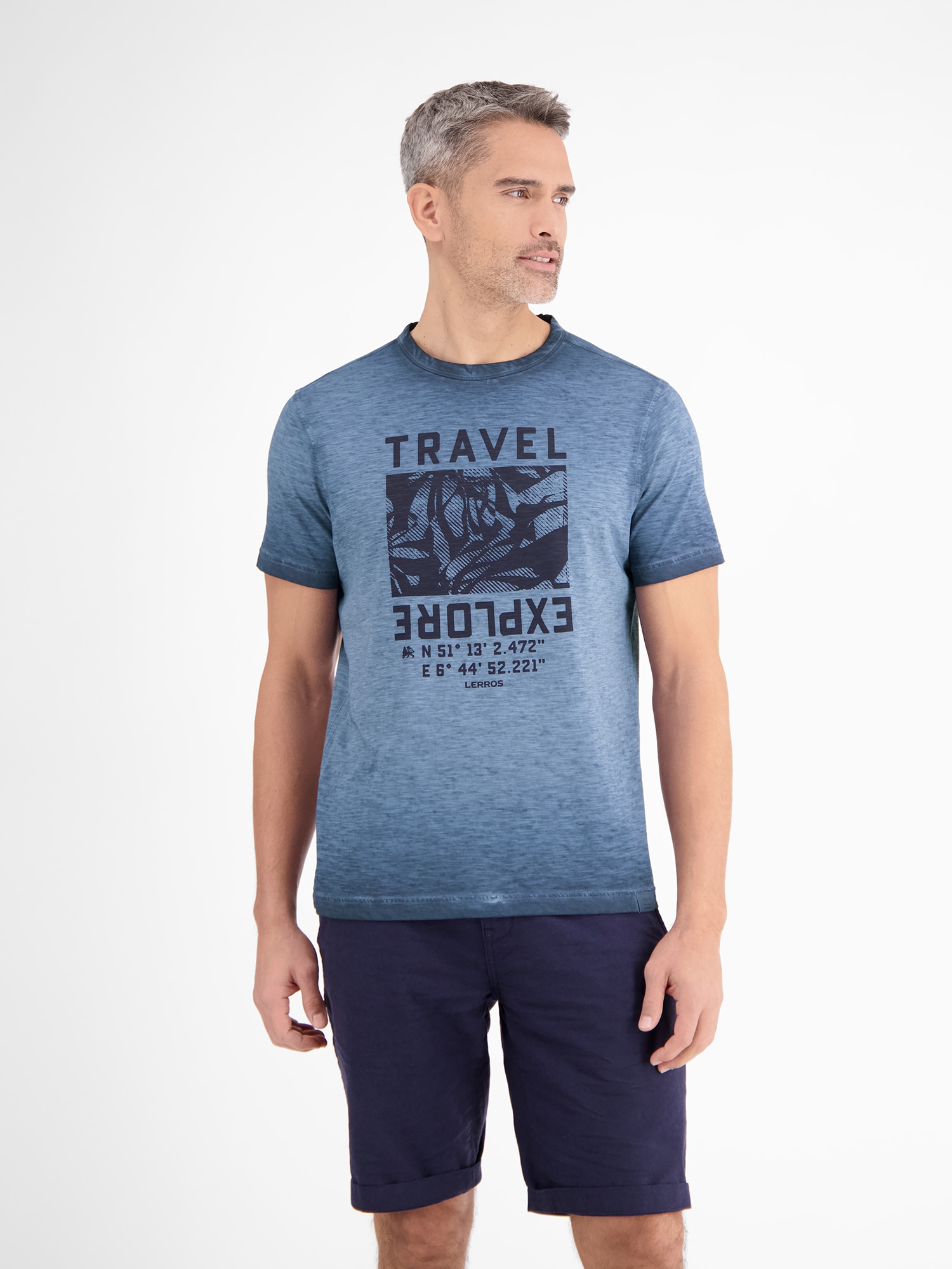 LERROS T-Shirt »LERROS Modisches Herren T-Shirt mit Brustprint« LERROS T-Shirt »LERROS Modisches Herren T-Shirt mit Brustprint« von Lerros
