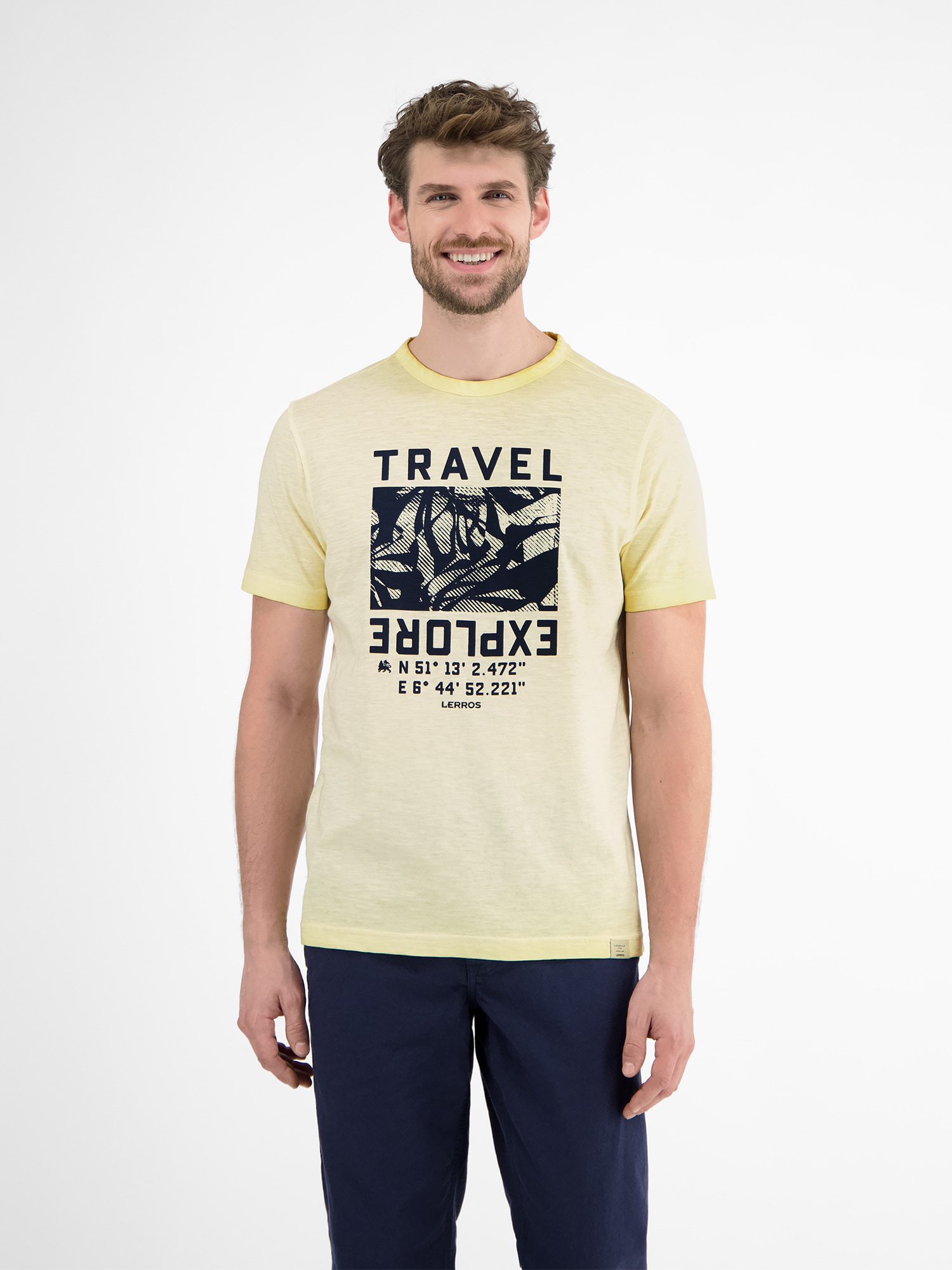 LERROS T-Shirt »LERROS Modisches Herren T-Shirt mit Brustprint« LERROS T-Shirt »LERROS Modisches Herren T-Shirt mit Brustprint« von Lerros