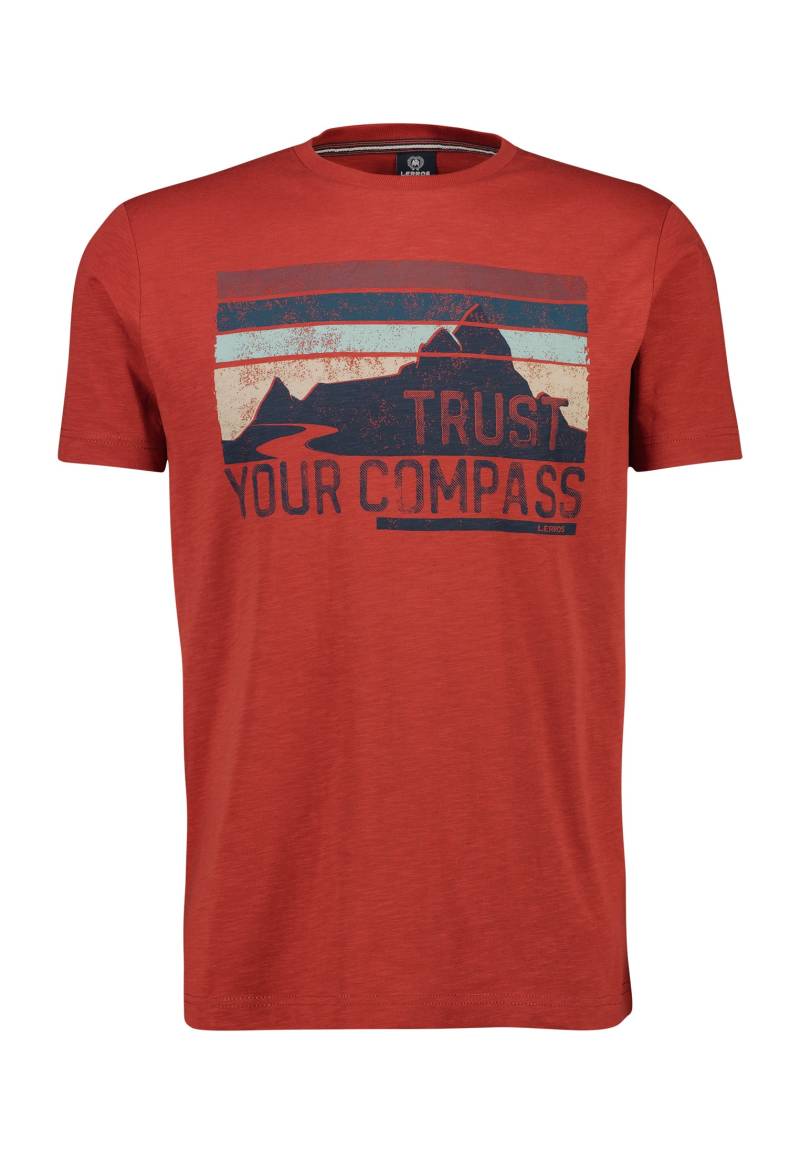 LERROS T-Shirt »LERROS Print-T-Shirt *Trust your compass*« von Lerros