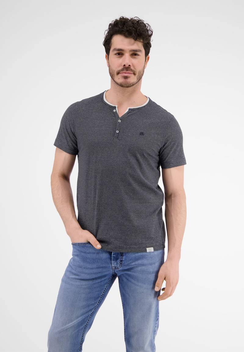 LERROS T-Shirt »LERROS Serafino mit Finelinerstreifen, washed« von Lerros