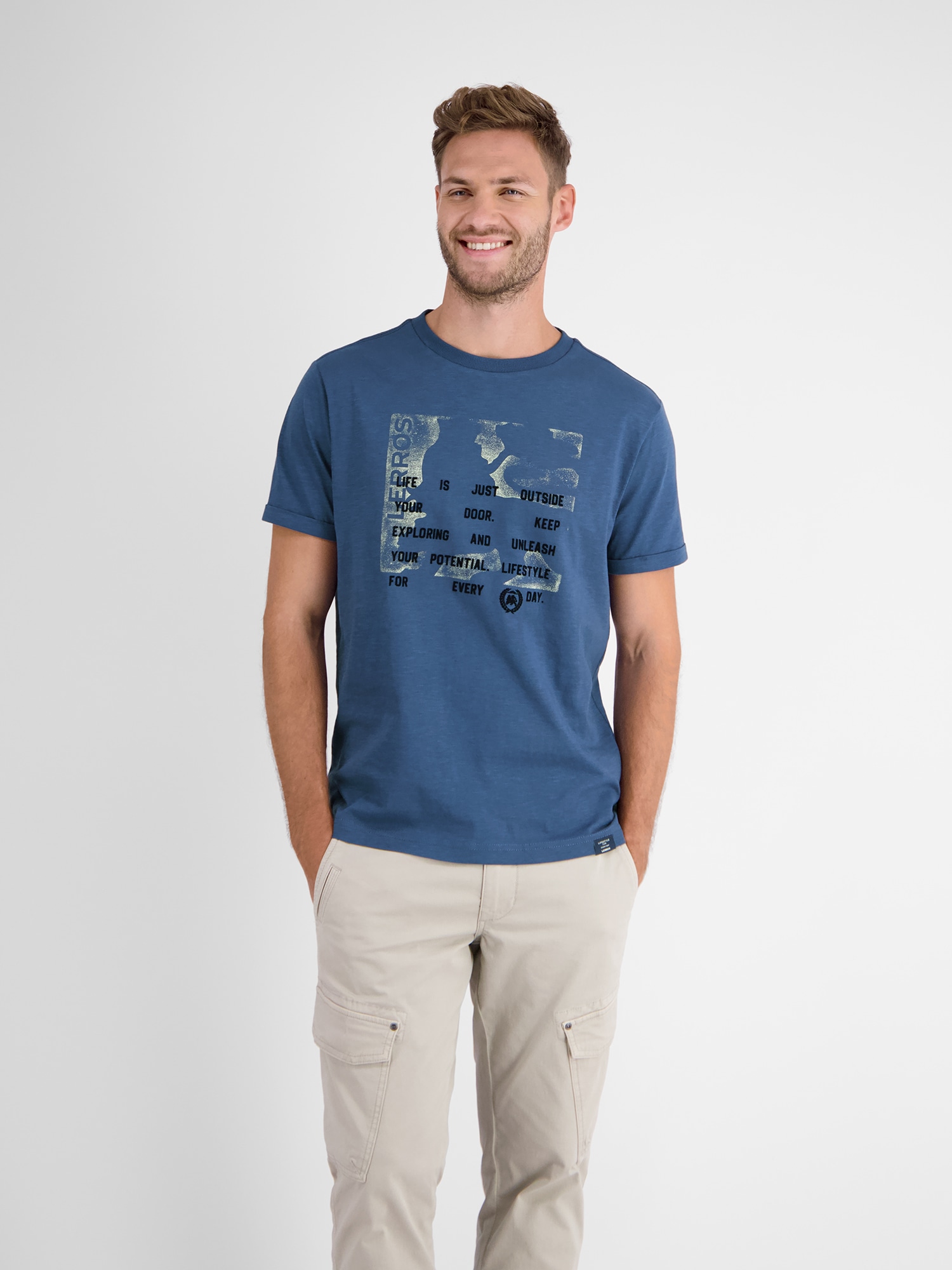 LERROS T-Shirt »LERROS T-Shirt, Graphic Print« LERROS T-Shirt »LERROS T-Shirt, Graphic Print« von Lerros
