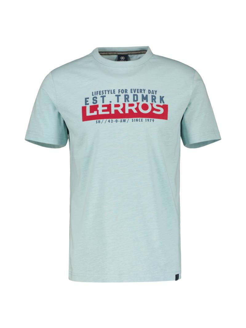 LERROS T-Shirt »LERROS T-Shirt mit Brustprint, unifarben« von Lerros