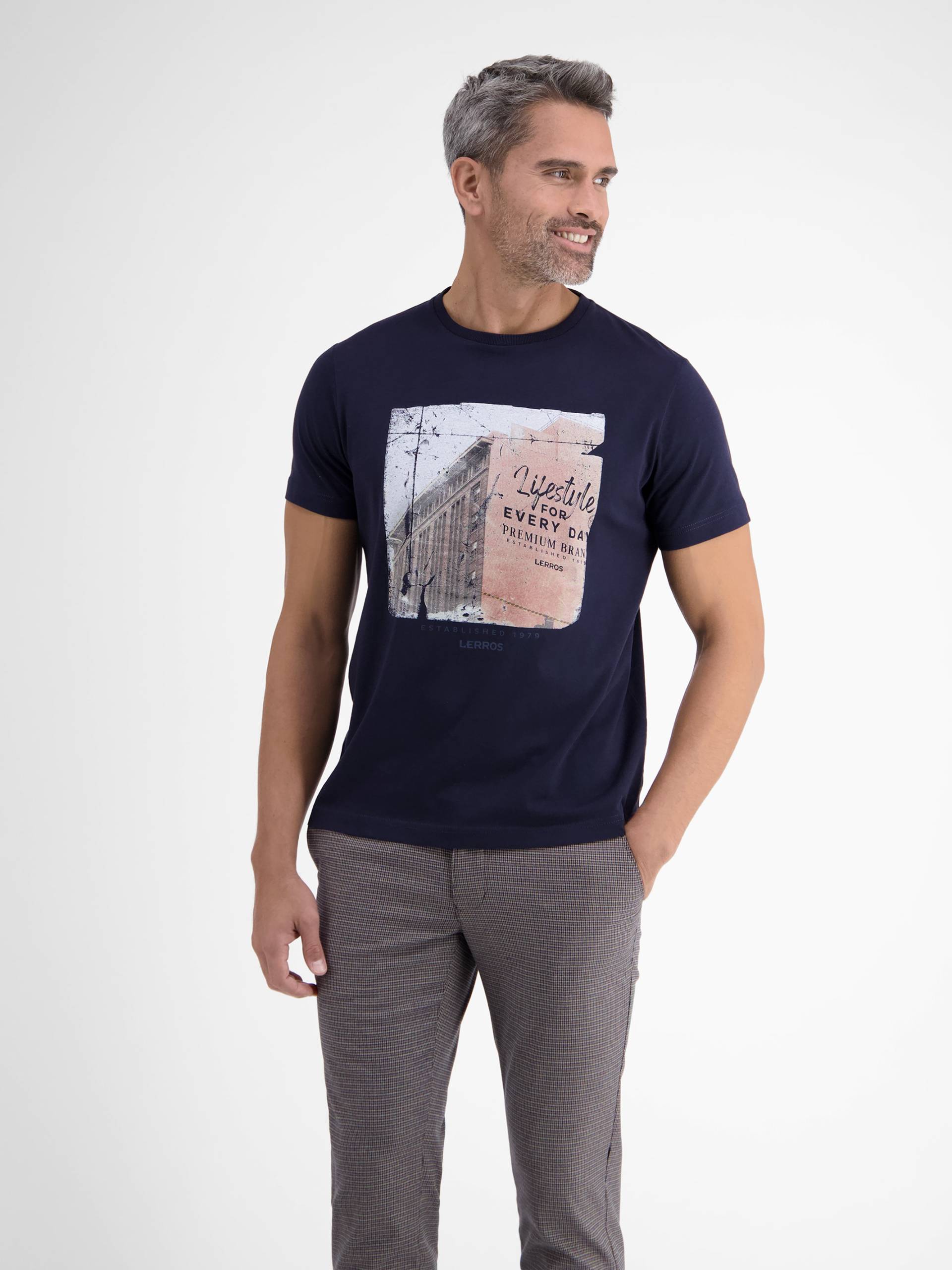 LERROS T-Shirt »LERROS T-Shirt mit Fotoprint« von Lerros