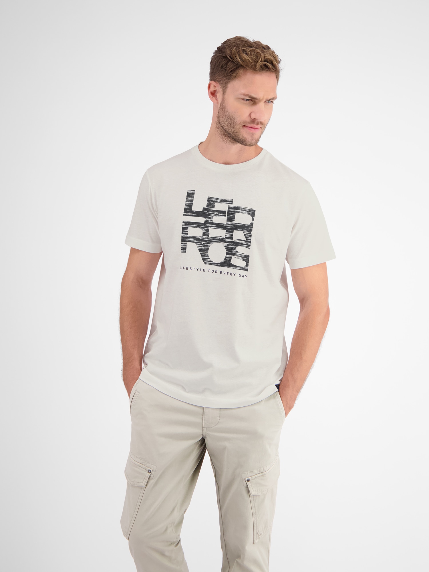 LERROS T-Shirt »LERROS T-Shirt mit LERROS Print« LERROS T-Shirt »LERROS T-Shirt mit LERROS Print« von Lerros