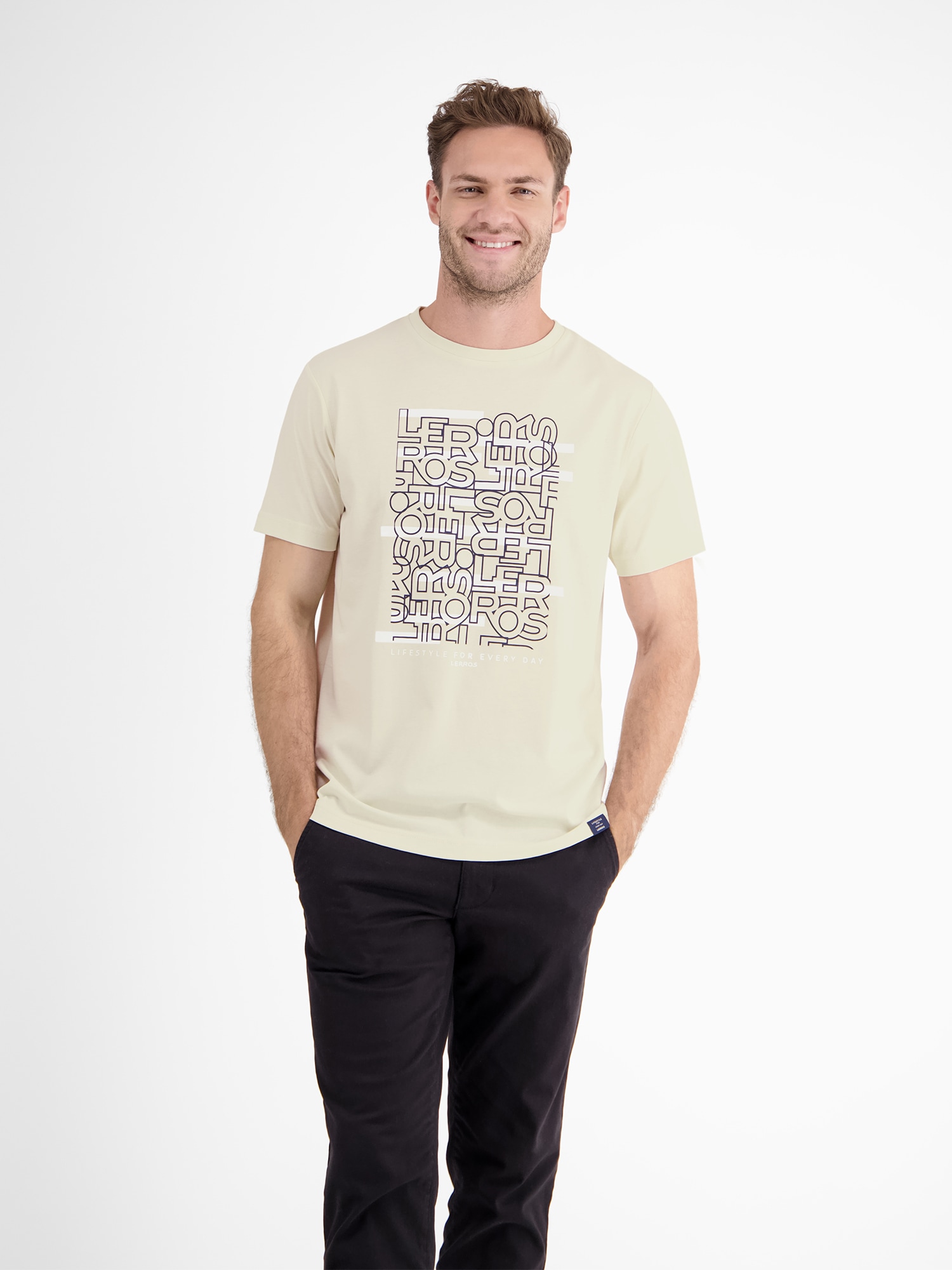 LERROS T-Shirt »LERROS T-Shirt mit Logoprint und Rundhalsausschnitt« LERROS T-Shirt »LERROS T-Shirt mit Logoprint und Rundhalsausschnitt« von Lerros