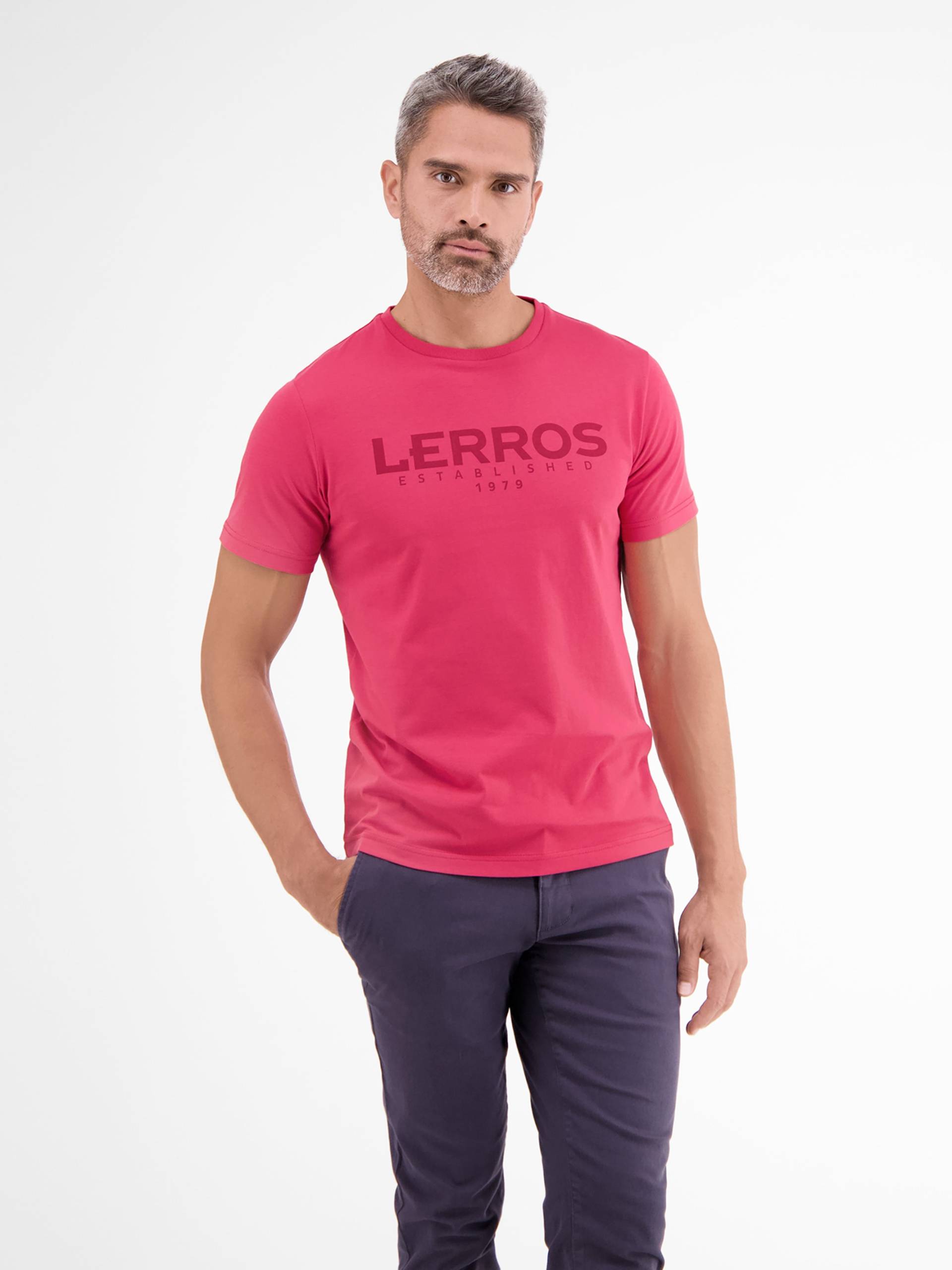 LERROS T-Shirt »LERROS T-Shirt mit Logoprint« von Lerros