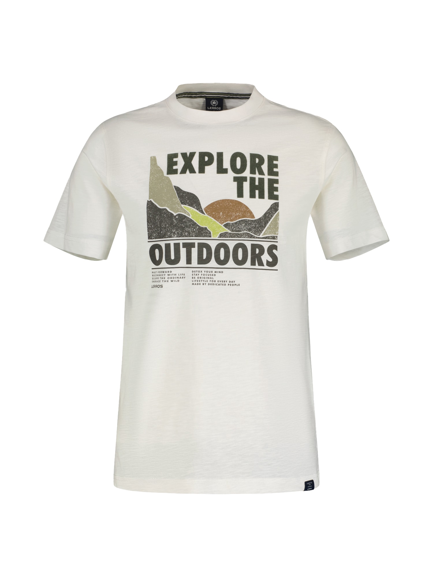 LERROS T-Shirt »LERROS T-Shirt mit Outdoor-Brustprint« von Lerros