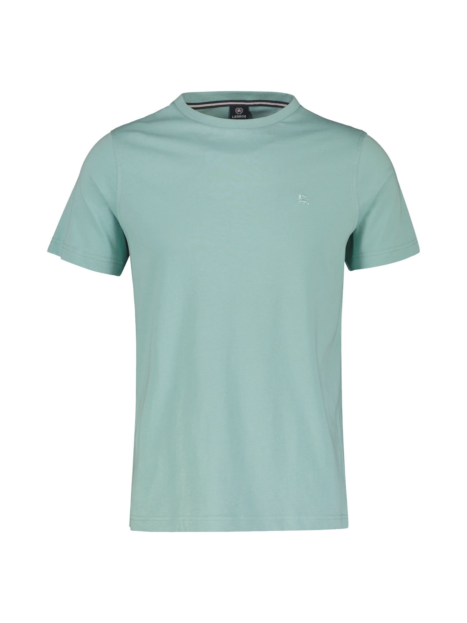 LERROS T-Shirt »LERROS Unifarbenes Basic T-Shirt mit Logostitch« von Lerros