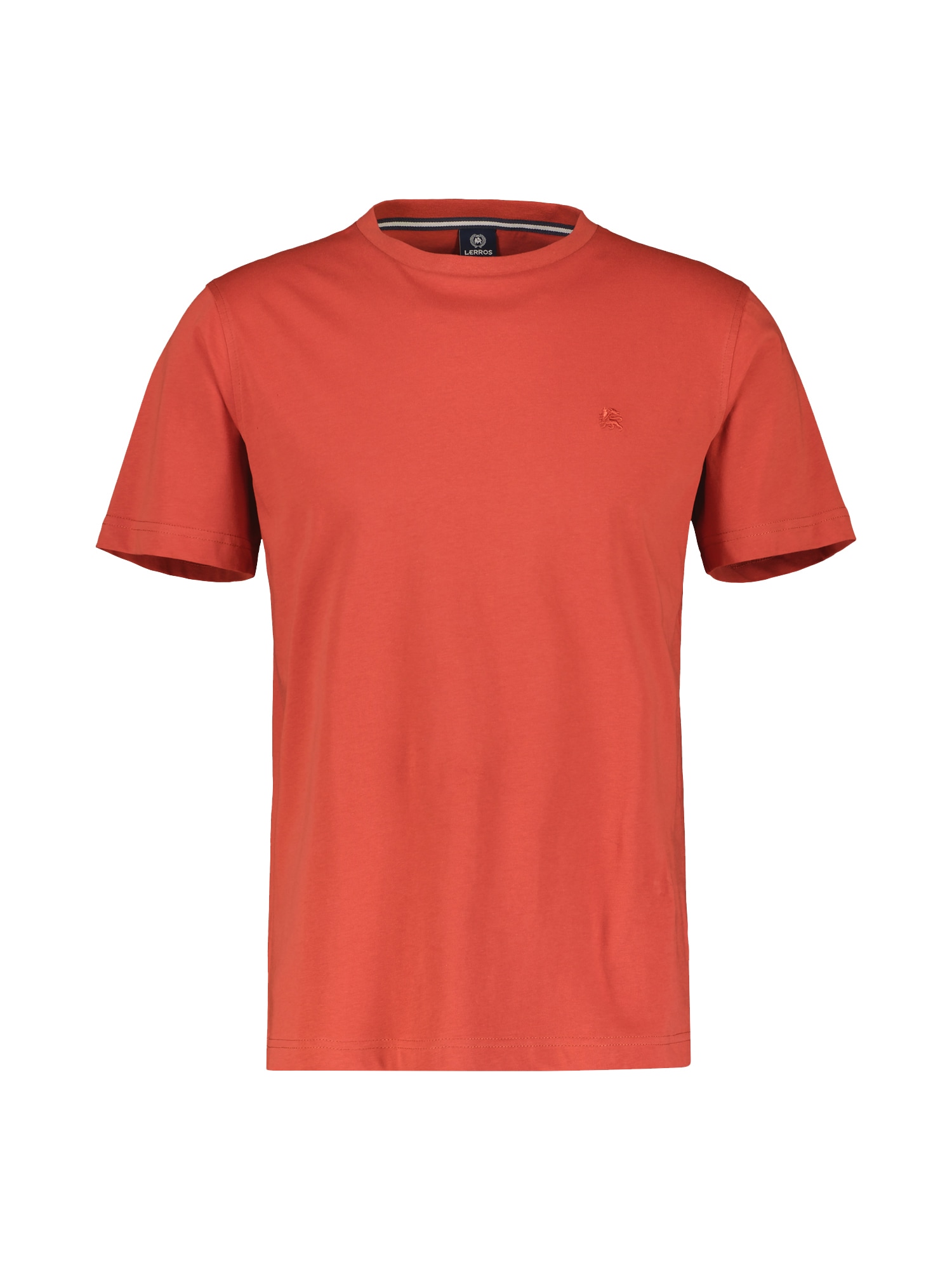 LERROS T-Shirt »LERROS Unifarbenes Basic T-Shirt mit Logostitch« von Lerros