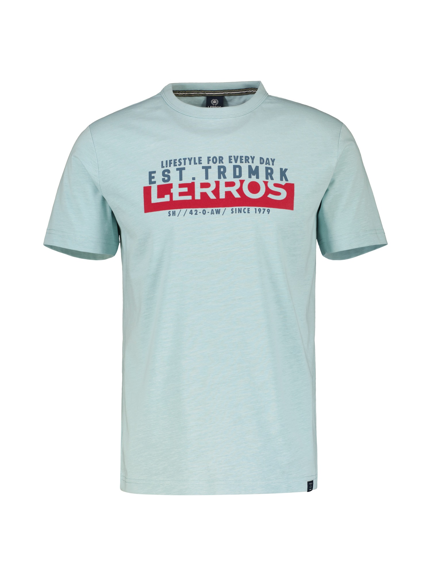 LERROS T-Shirt »LERROS Unifarbenes T-Shirt mit Print« von Lerros