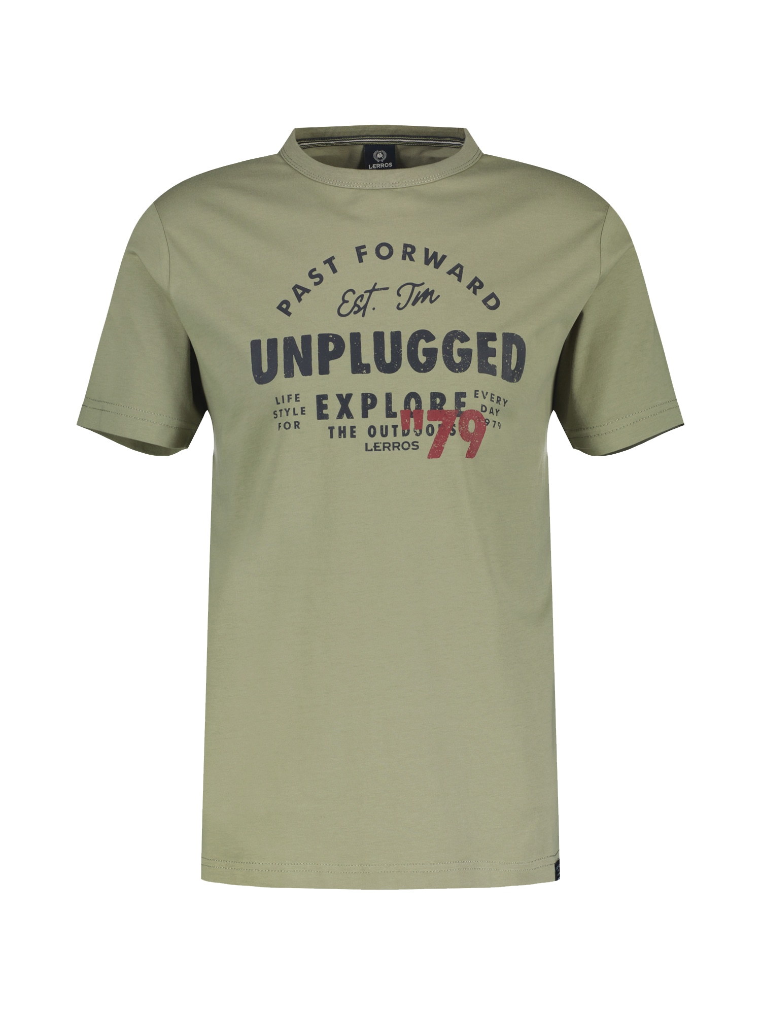 LERROS T-Shirt »LERROS Unifarbenes T-Shirt mit Print« LERROS T-Shirt »LERROS Unifarbenes T-Shirt mit Print« von Lerros