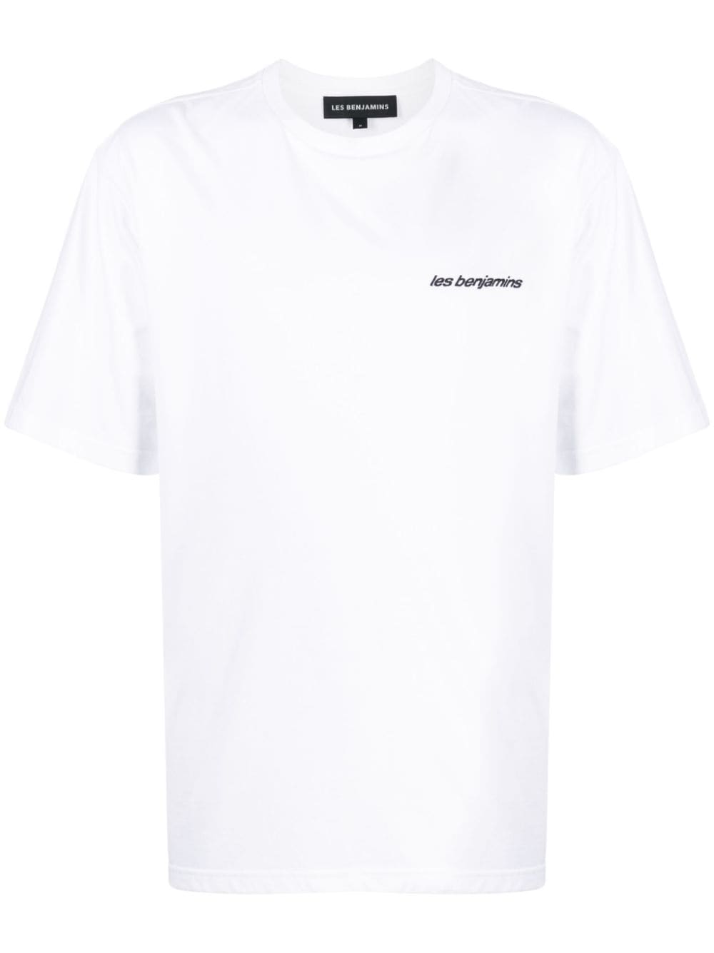 Les Benjamins logo-embroidered cotton T-shirt - White von Les Benjamins