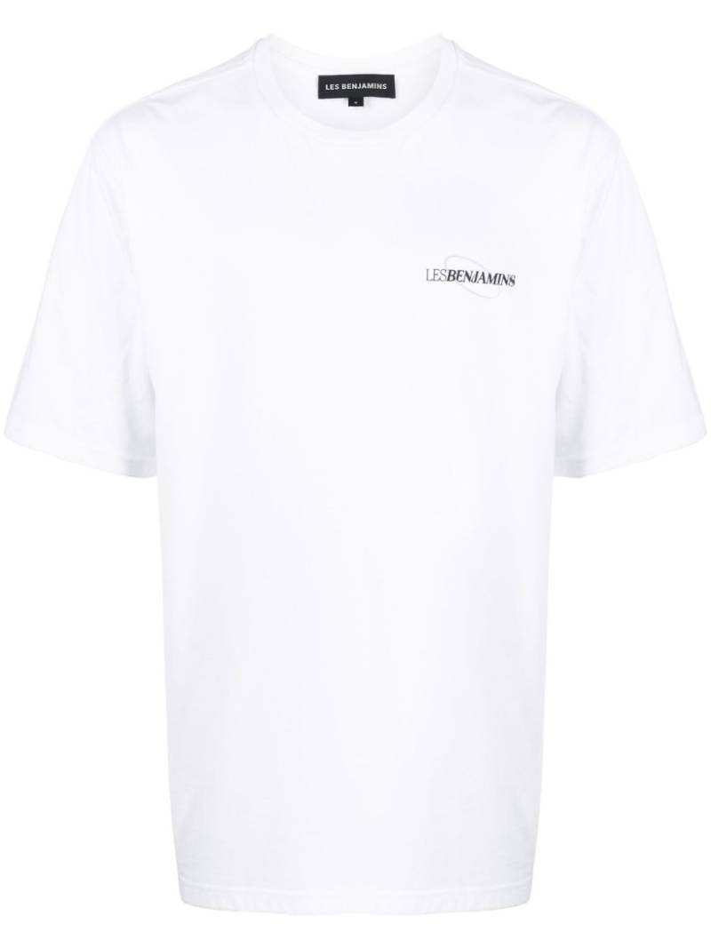 Les Benjamins logo-print cotton T-shirt - White von Les Benjamins