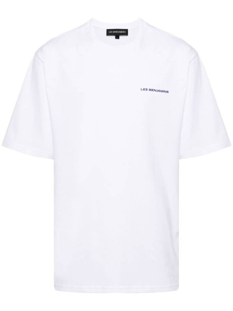 Les Benjamins logo-print cotton T-shirt - White von Les Benjamins