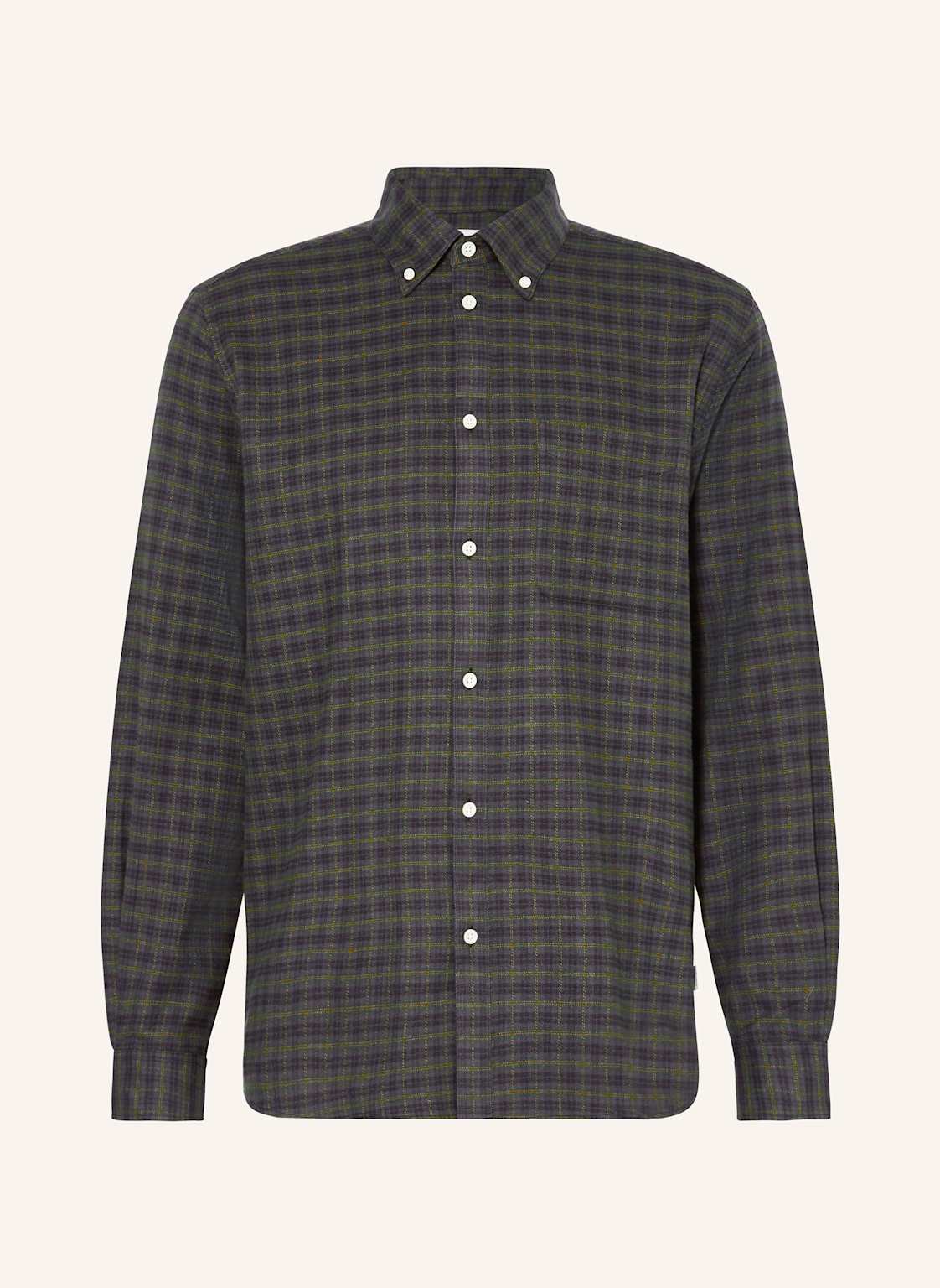 Les Deux Flanellhemd Comfort Fit gruen Les Deux Flanellhemd Comfort Fit gruen von Les Deux