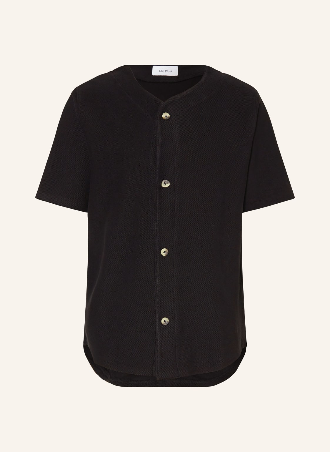 Les Deux Kurzarm-Hemd Comfort Fit schwarz Les Deux Kurzarm-Hemd Comfort Fit schwarz von Les Deux