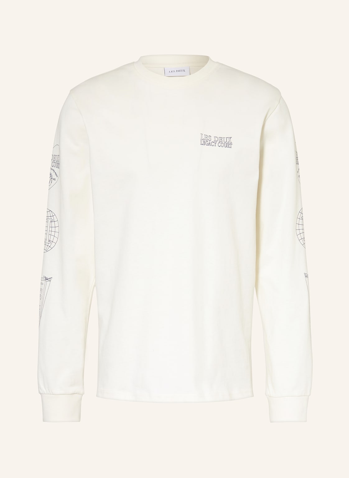 Les Deux Longsleeve Atlas weiss von Les Deux