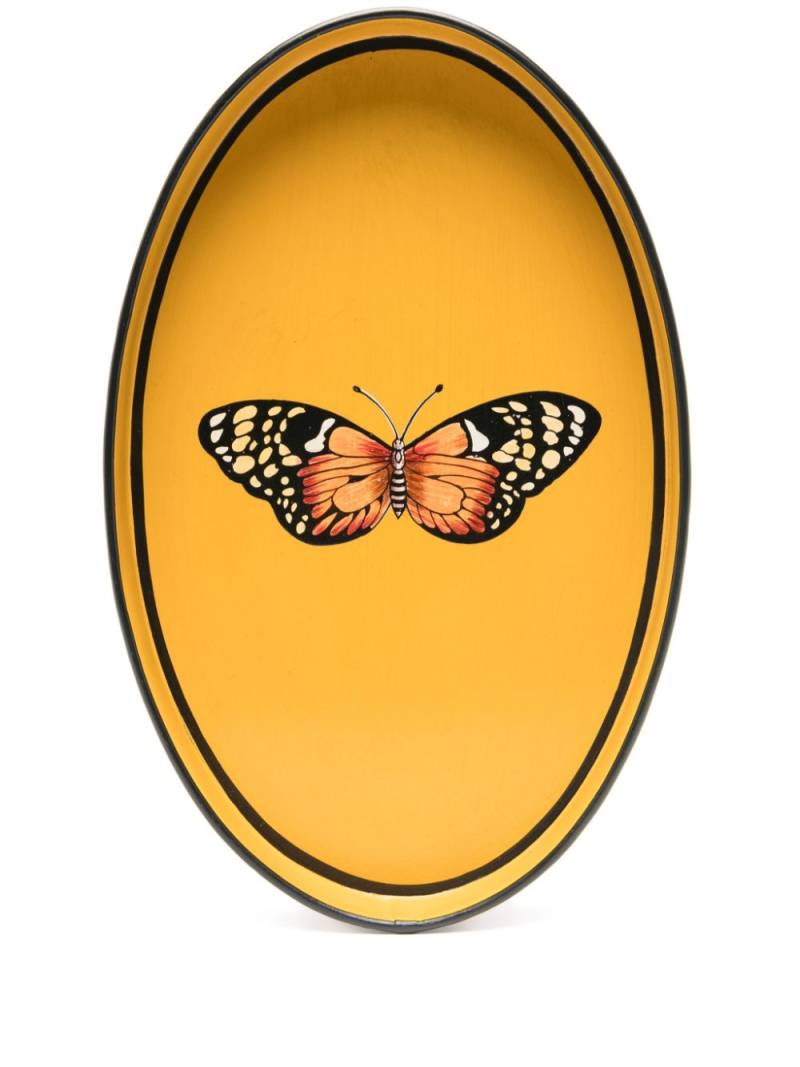 Les-Ottomans Butterfly tray (31cm x 21cm) - Yellow von Les-Ottomans