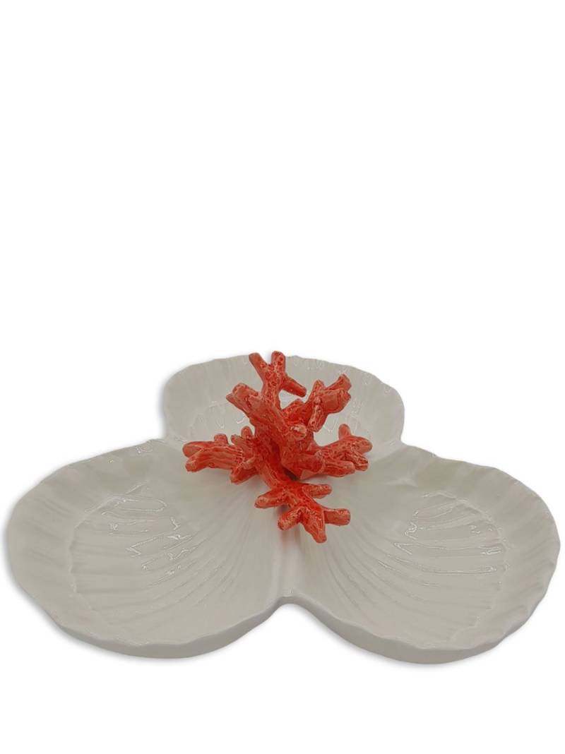 Les-Ottomans Coral porcelain starter plate - White von Les-Ottomans