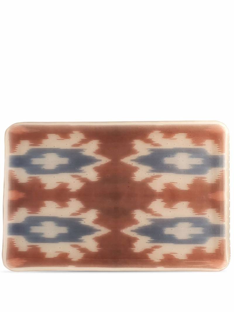 Les-Ottomans Ikat handmade tray - Multicolour von Les-Ottomans