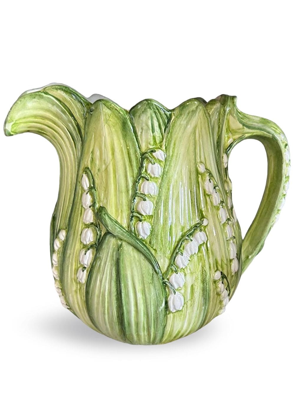 Les-Ottomans Lily Of The Valley ceramic jug (22cm) - Green von Les-Ottomans