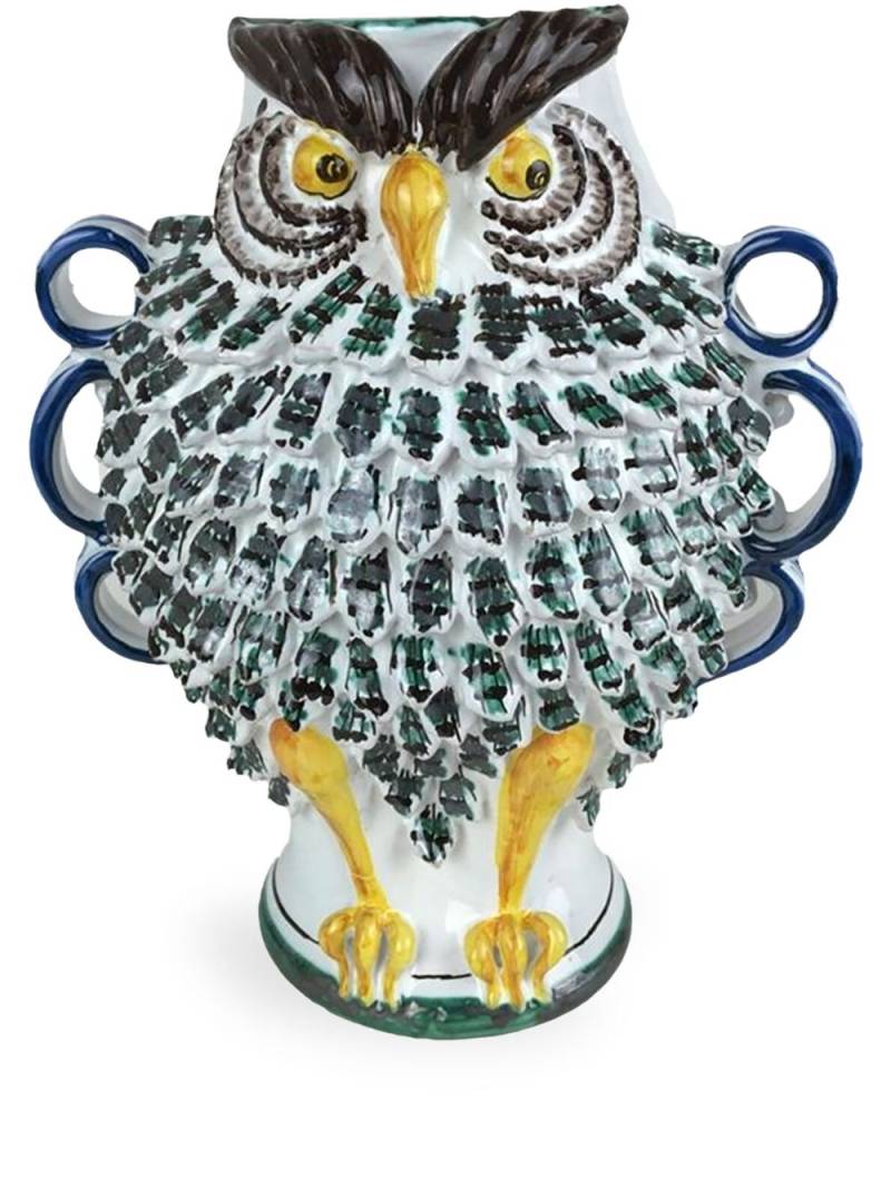 Les-Ottomans Owl porcelain vase - Black von Les-Ottomans