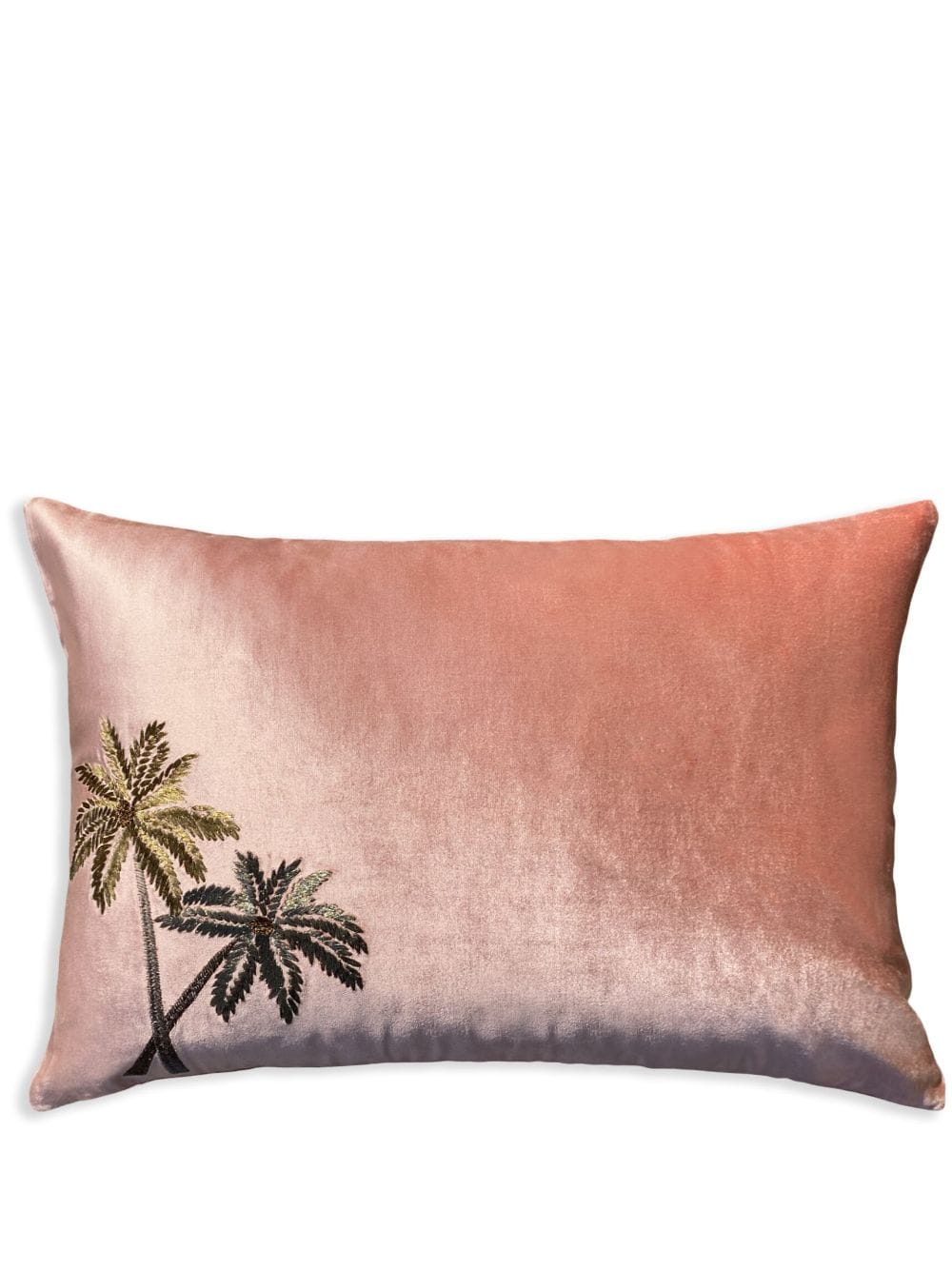 Les-Ottomans 'Palms' velvet cushion - Pink von Les-Ottomans