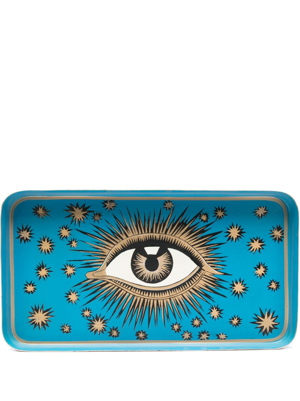 Les-Ottomans hand-painted tray (32cm x 17cm) - Blue von Les-Ottomans