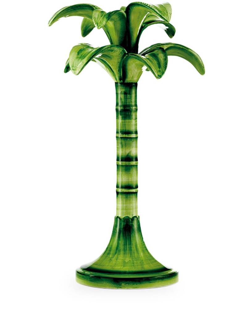 Les-Ottomans large Palm candle holder - Green von Les-Ottomans