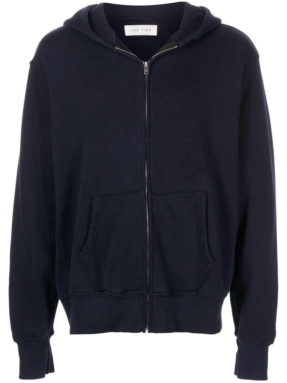 Les Tien cotton zip-up hoodie - Blue von Les Tien