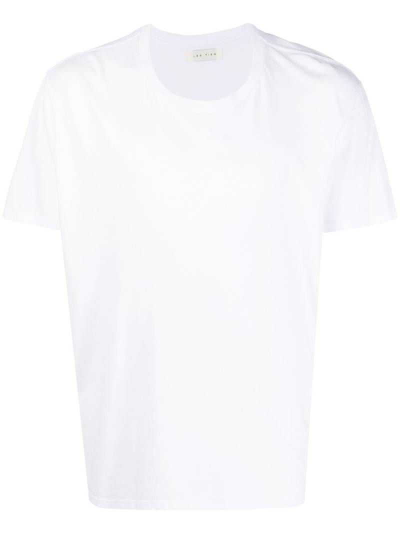 Les Tien plain cotton T-shirt - White von Les Tien