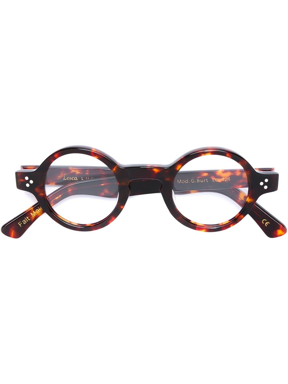 Lesca 'Burt 424' glasses - Brown von Lesca