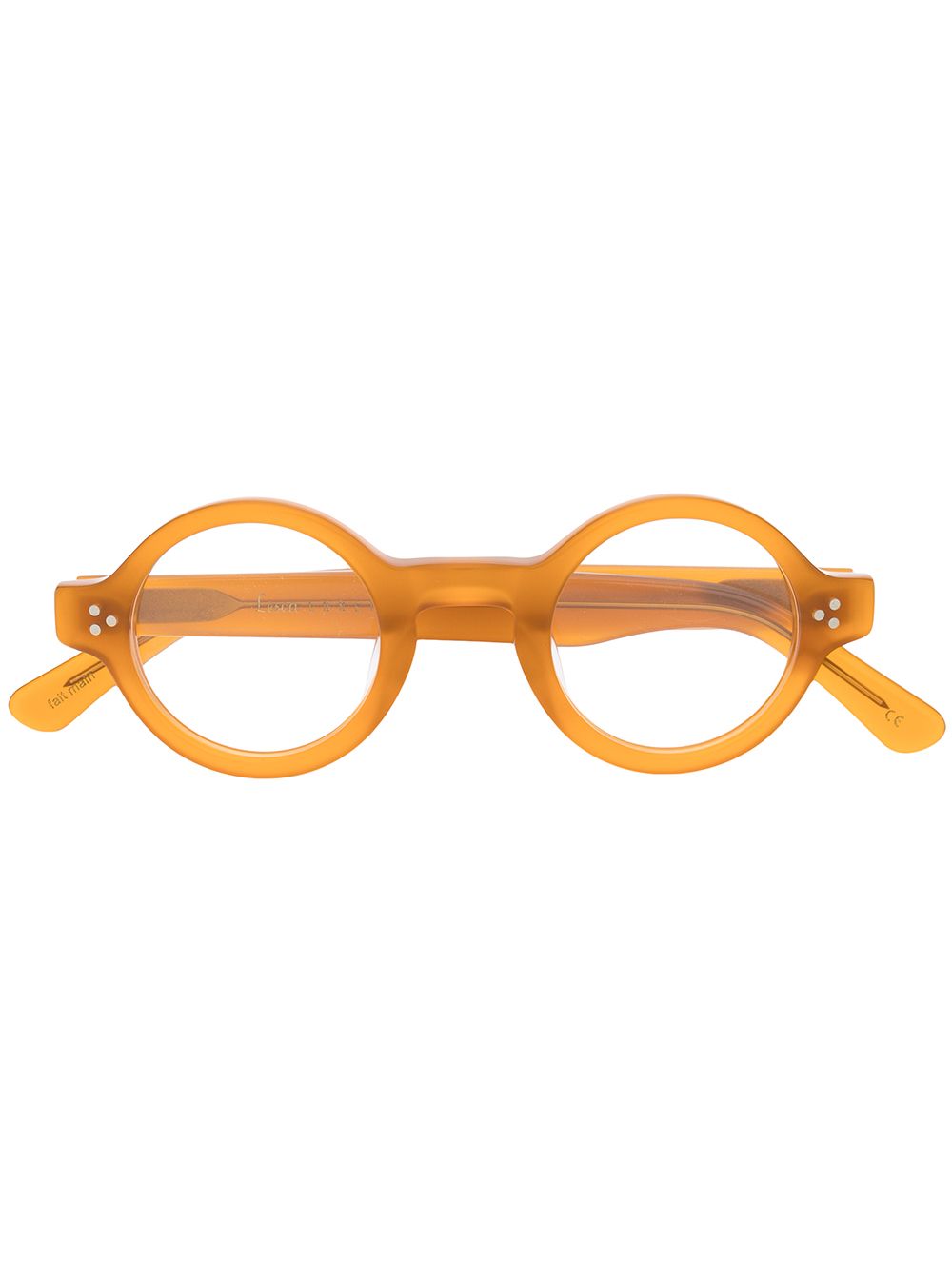 Lesca Burt round-frame glasses - Neutrals von Lesca