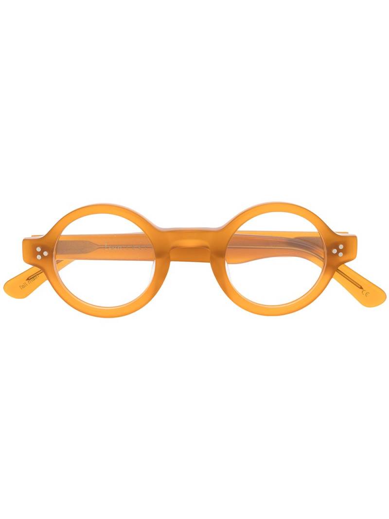 Lesca Burt round-frame glasses - Neutrals von Lesca