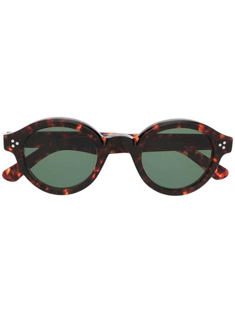 Lesca Corbs round-frame sunglasses - Brown von Lesca