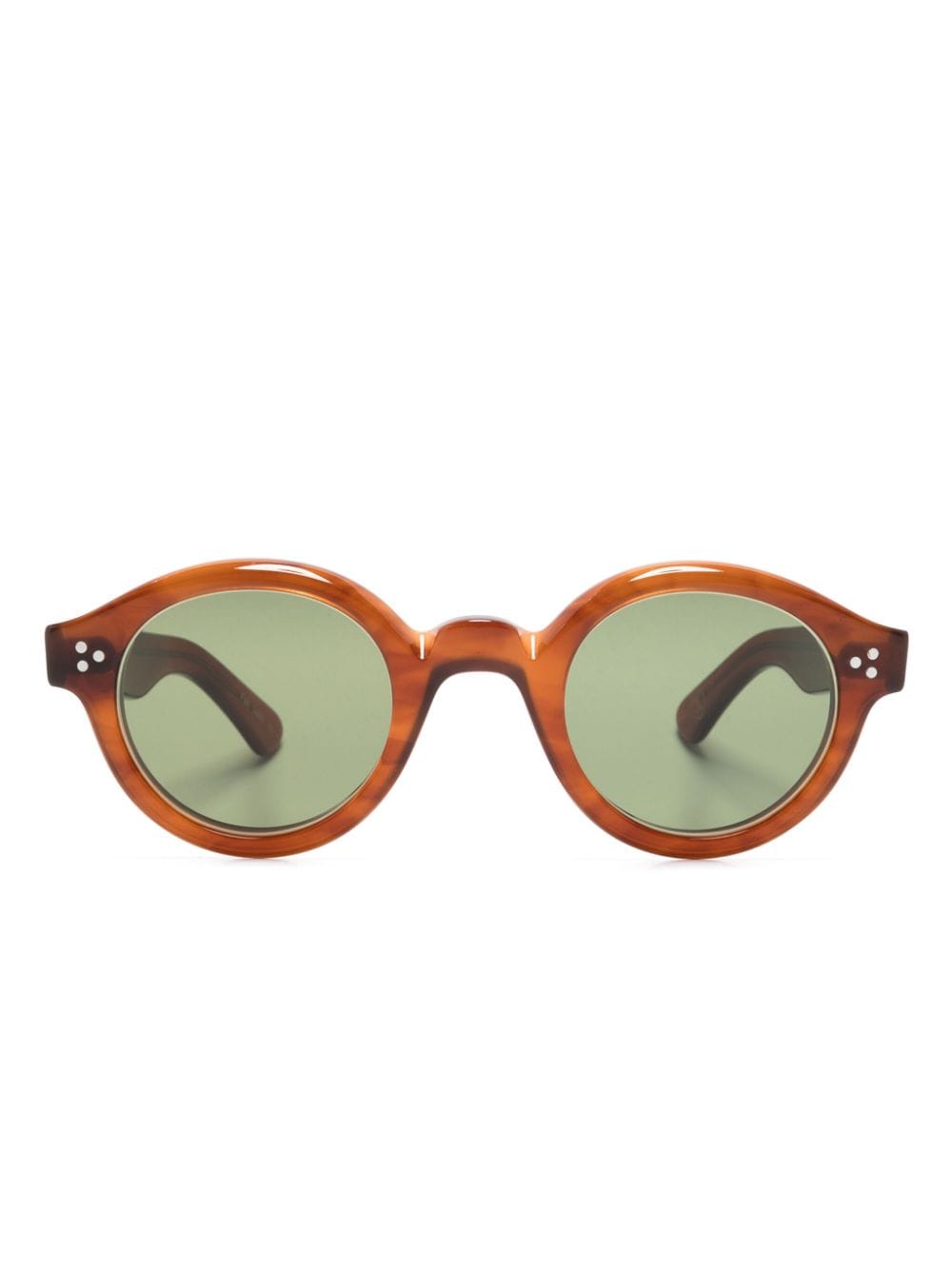 Lesca Corbs round-frame sunglasses - Brown von Lesca