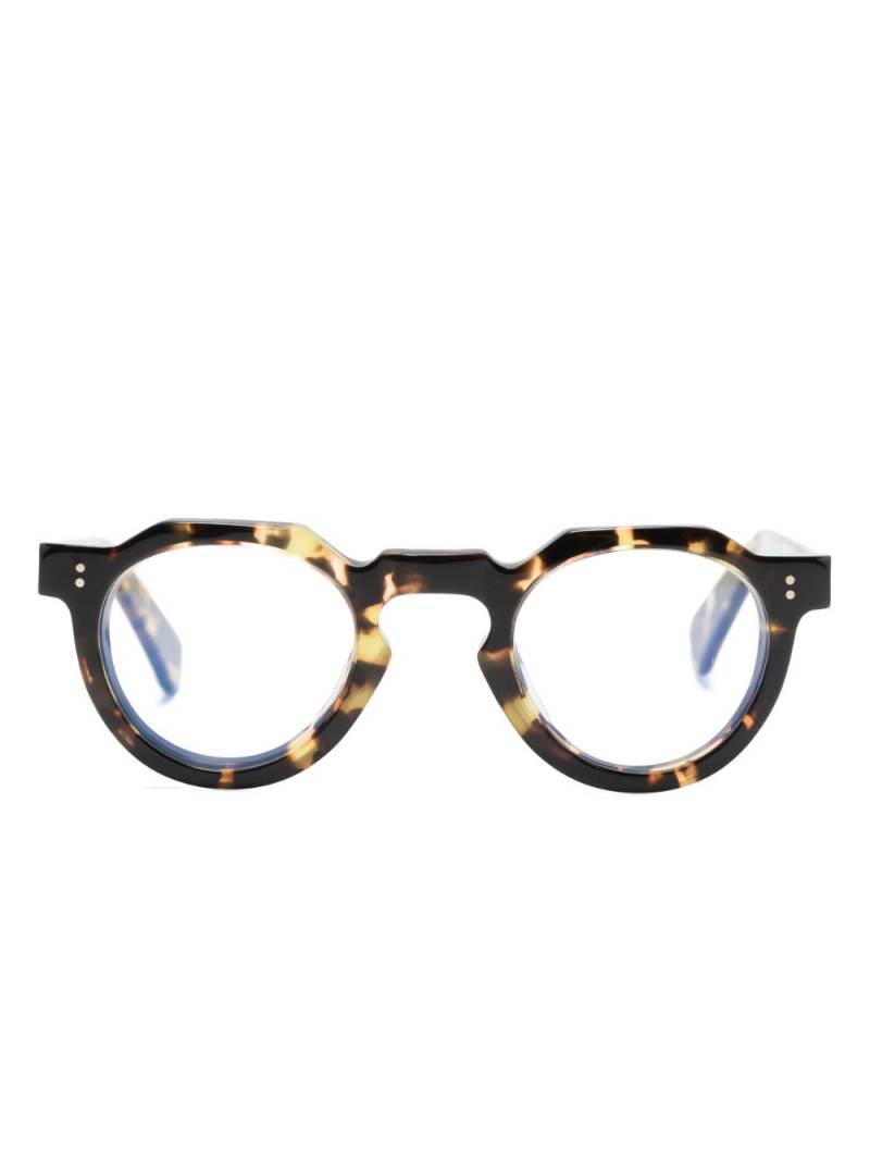 Lesca Crown tortoiseshell pantos-frame glasses - Brown von Lesca