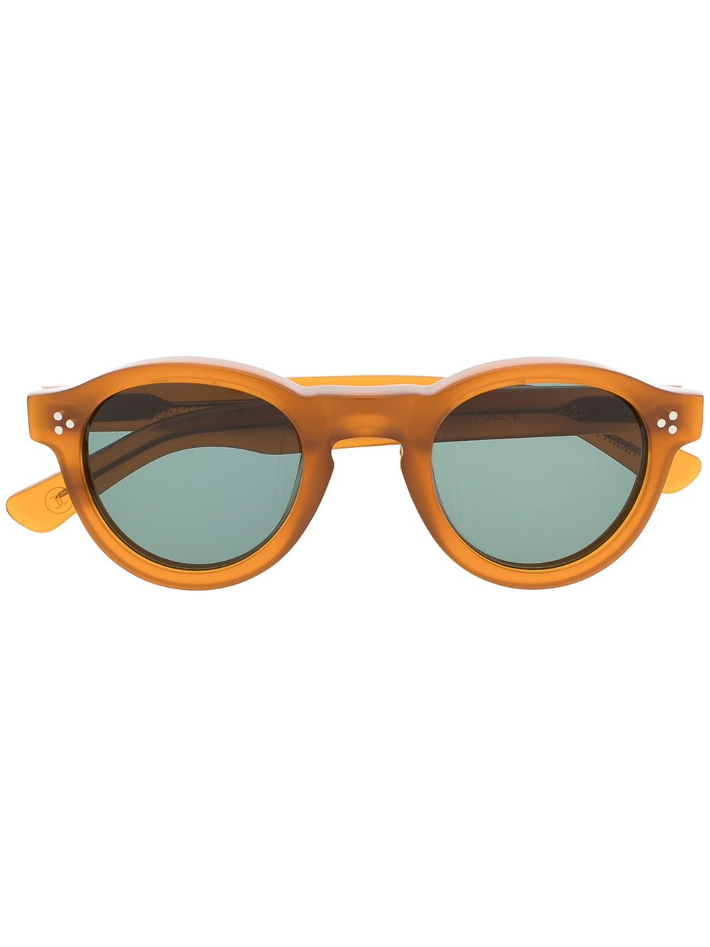 Lesca Gaston round-frame sunglasses - Brown von Lesca