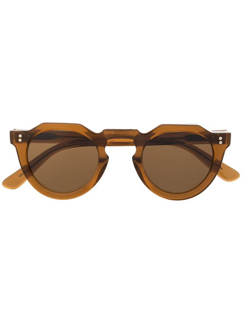 Lesca Pica round frame sunglasses - Brown von Lesca