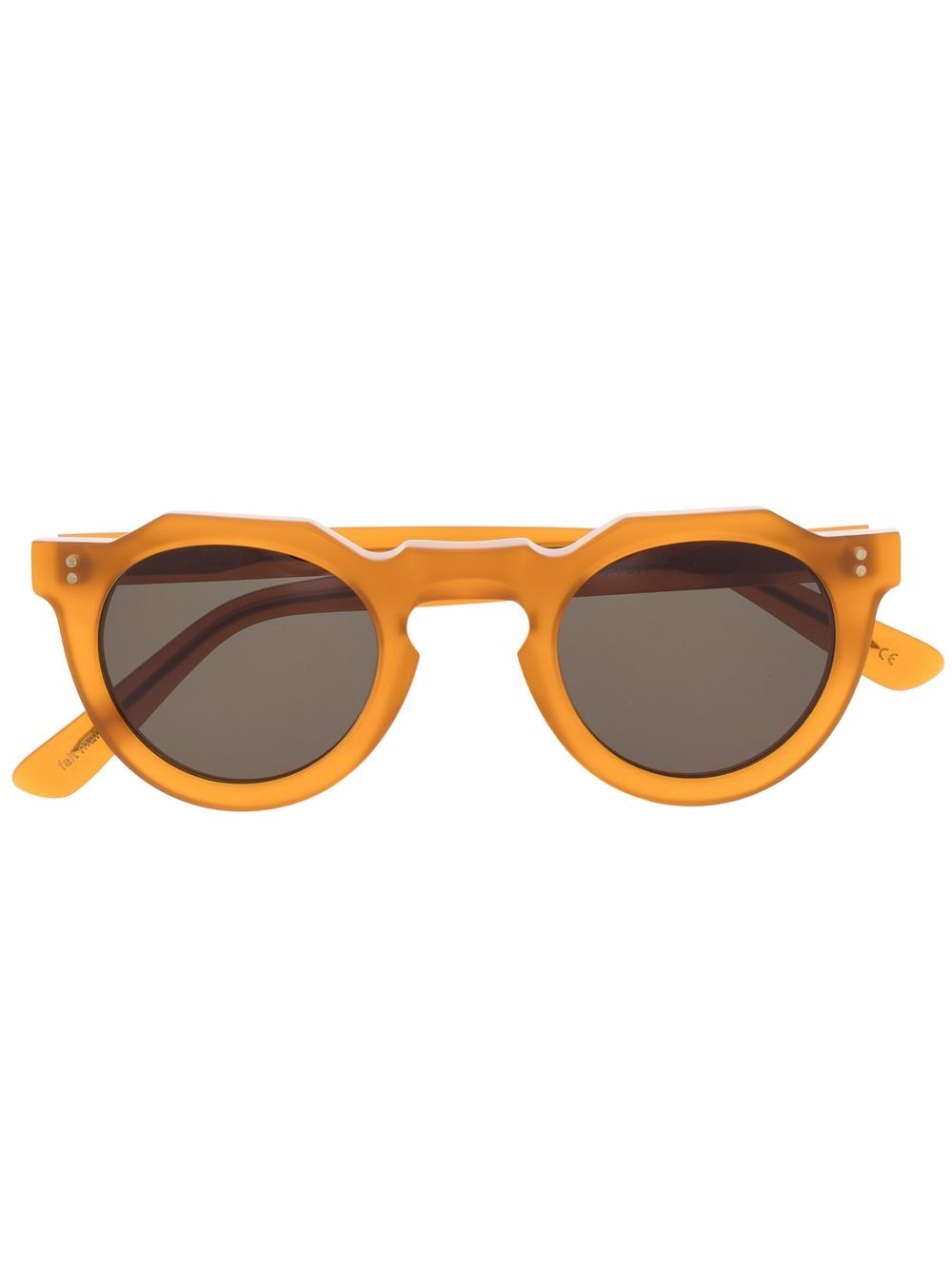 Lesca Pica round-frame sunglasses - Neutrals von Lesca